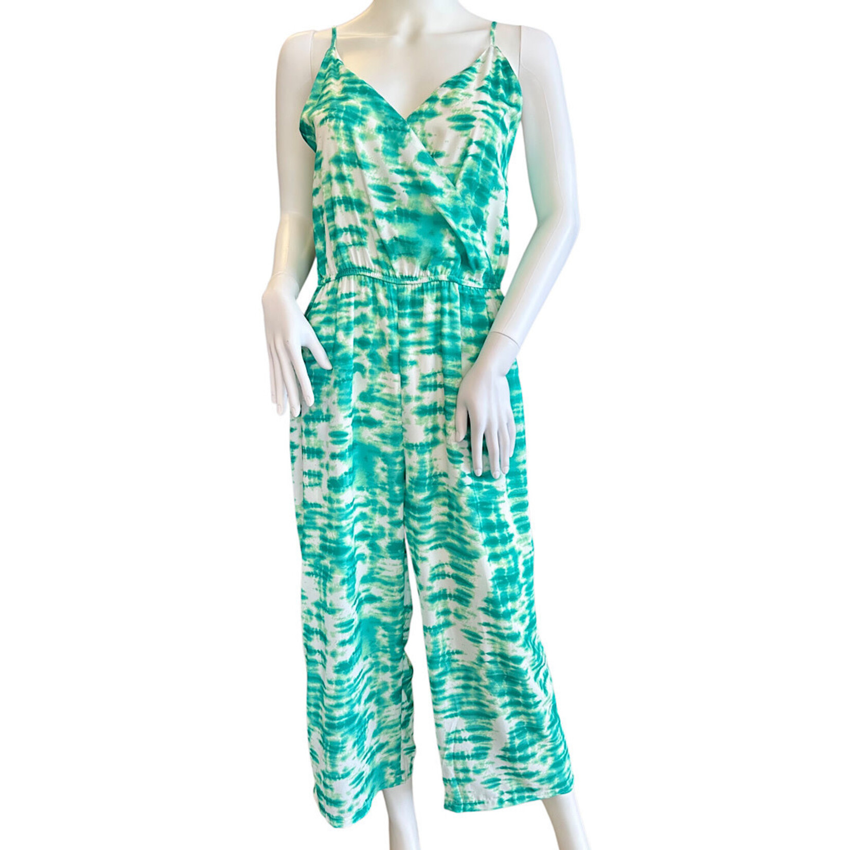 Green Tie Dye Jumpsuit