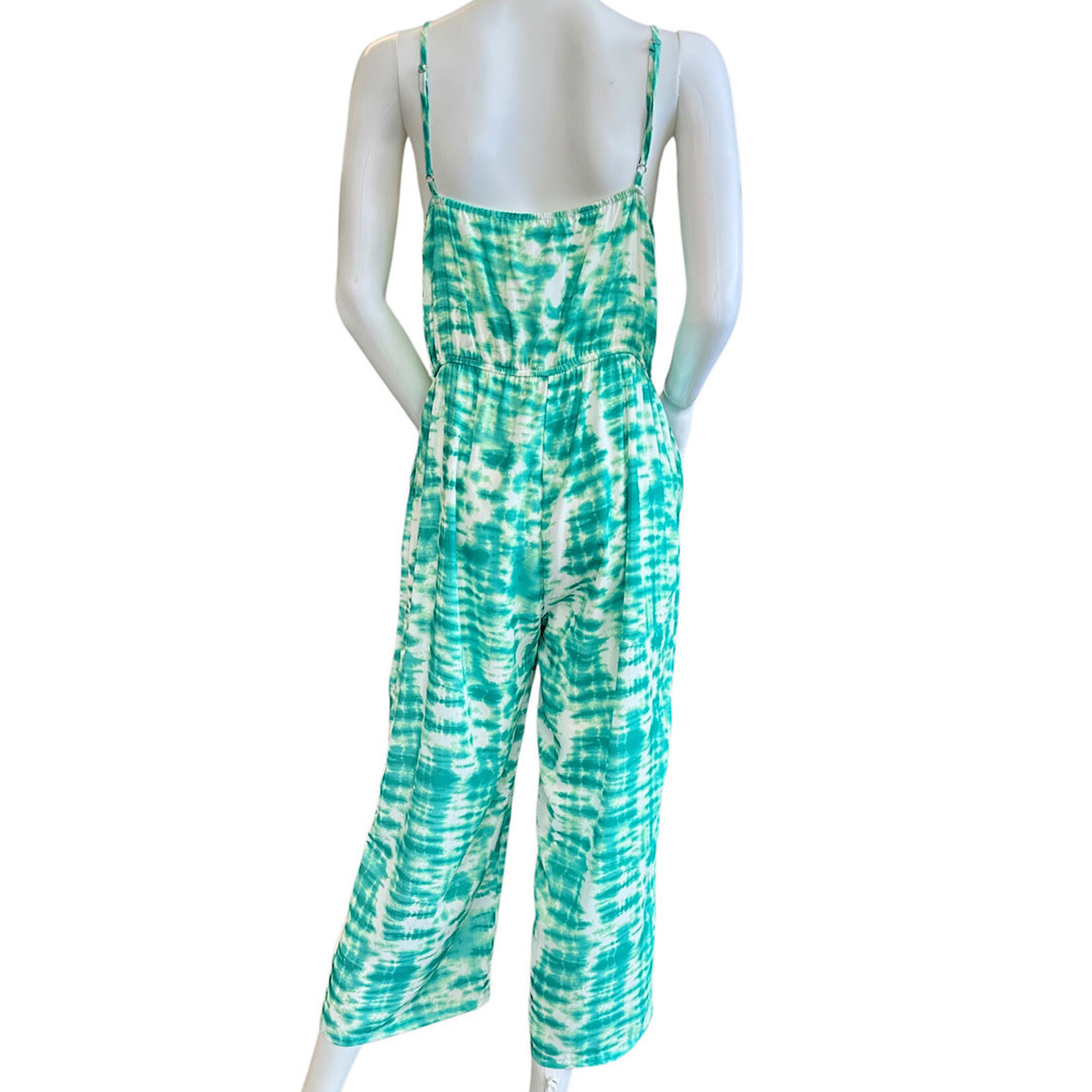 Green Tie Dye Jumpsuit