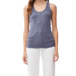 Charcoal Blue Classic Ribbed Tank