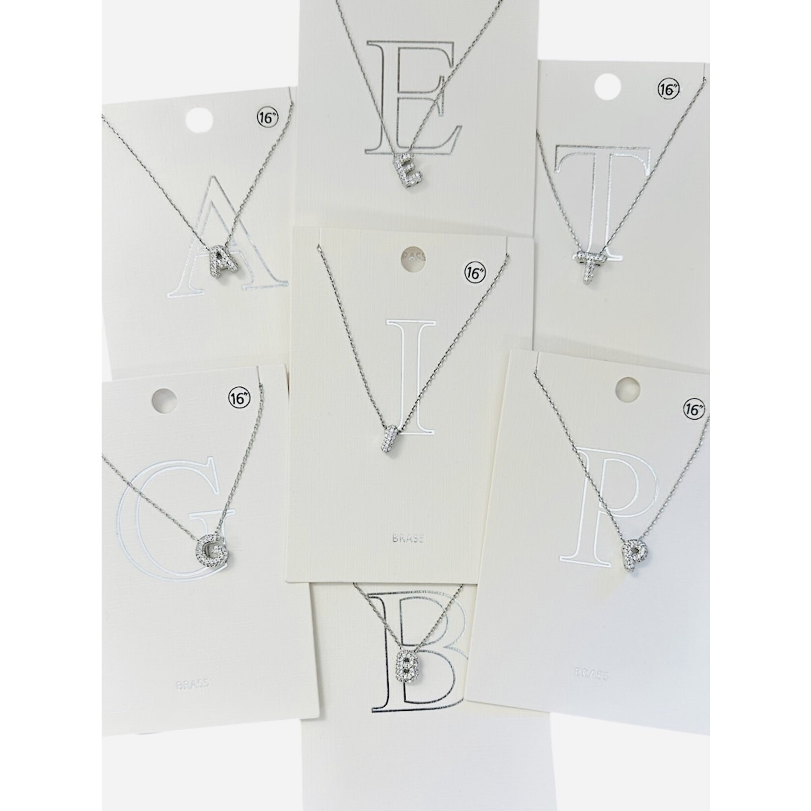 Pave Initial Necklace