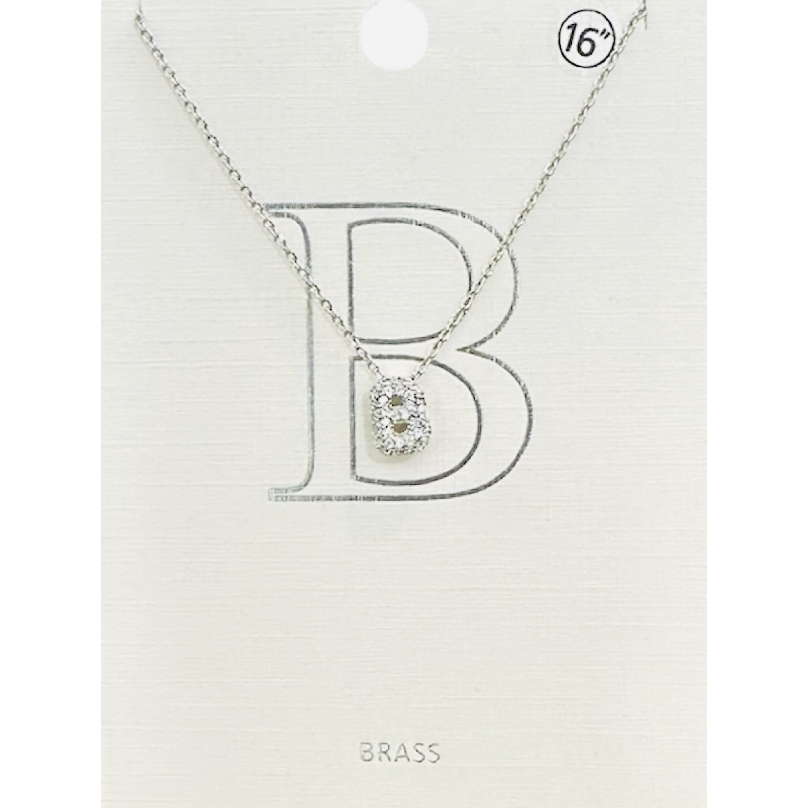 Pave Initial Necklace