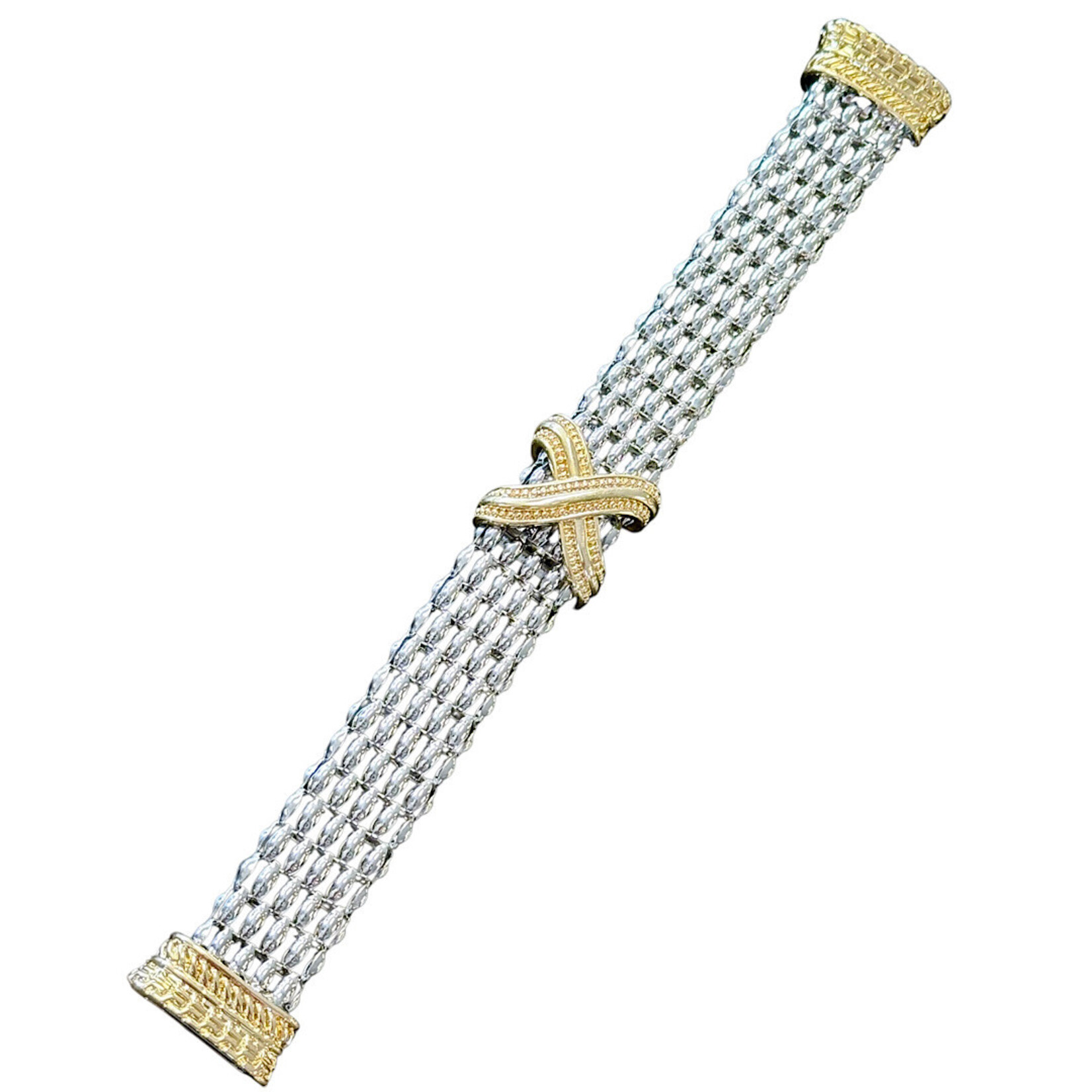 Two Toned 14K Gold Plated Bracelet