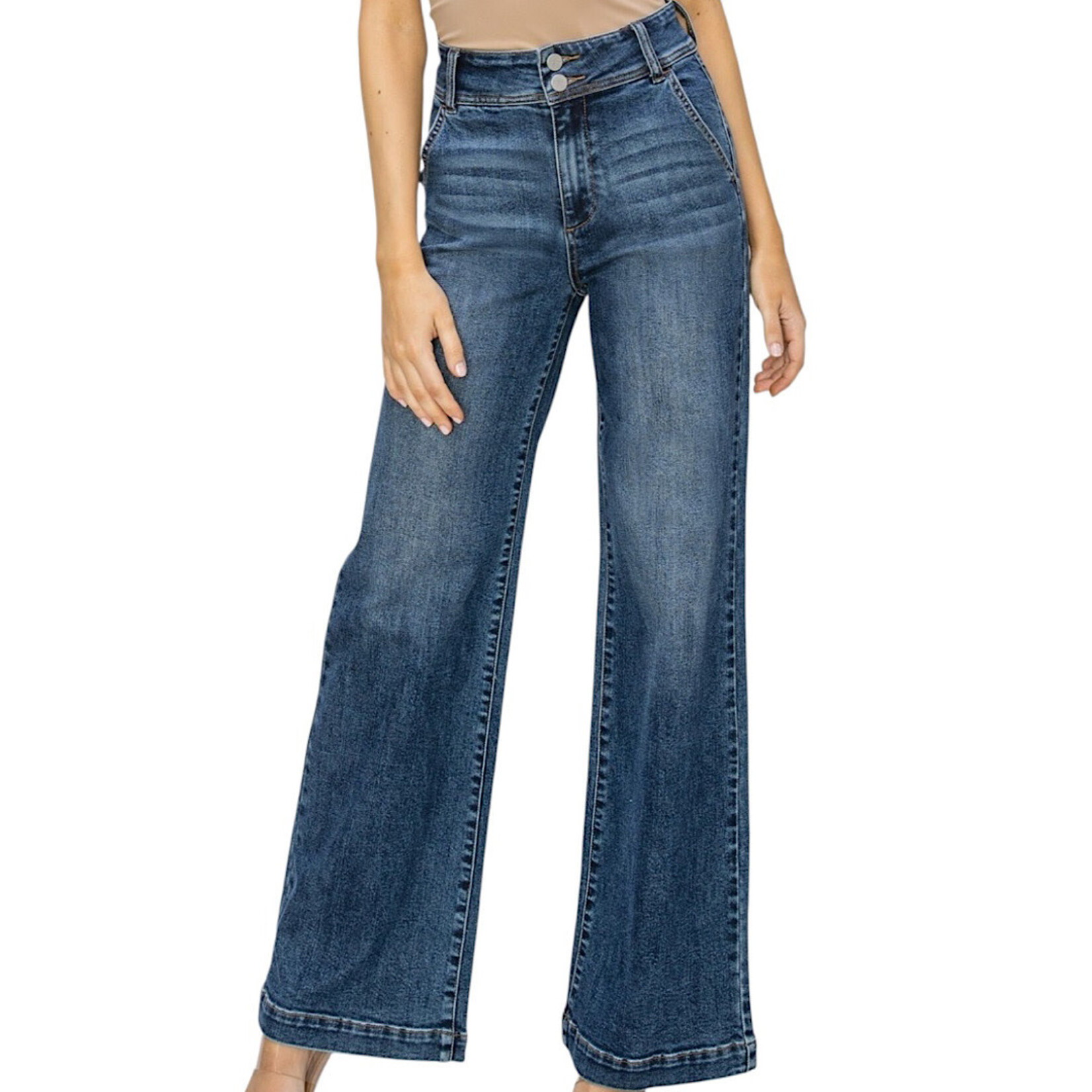 Risen RDP5765 H/R Double Button Wide Leg 3/26