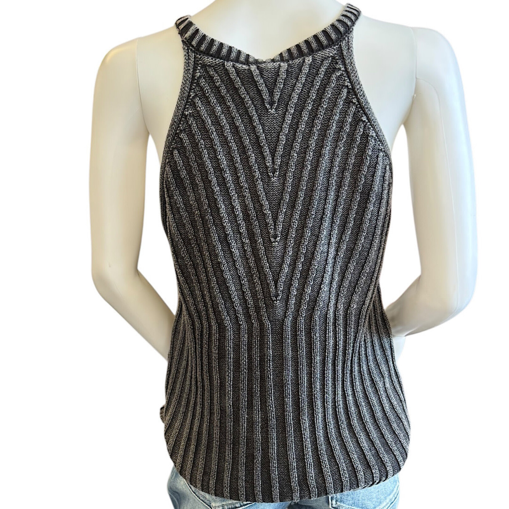 Tribal Halter Sweater Tank S