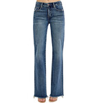 Risen PS21108 Dark TC High Rise Long Straight Jean