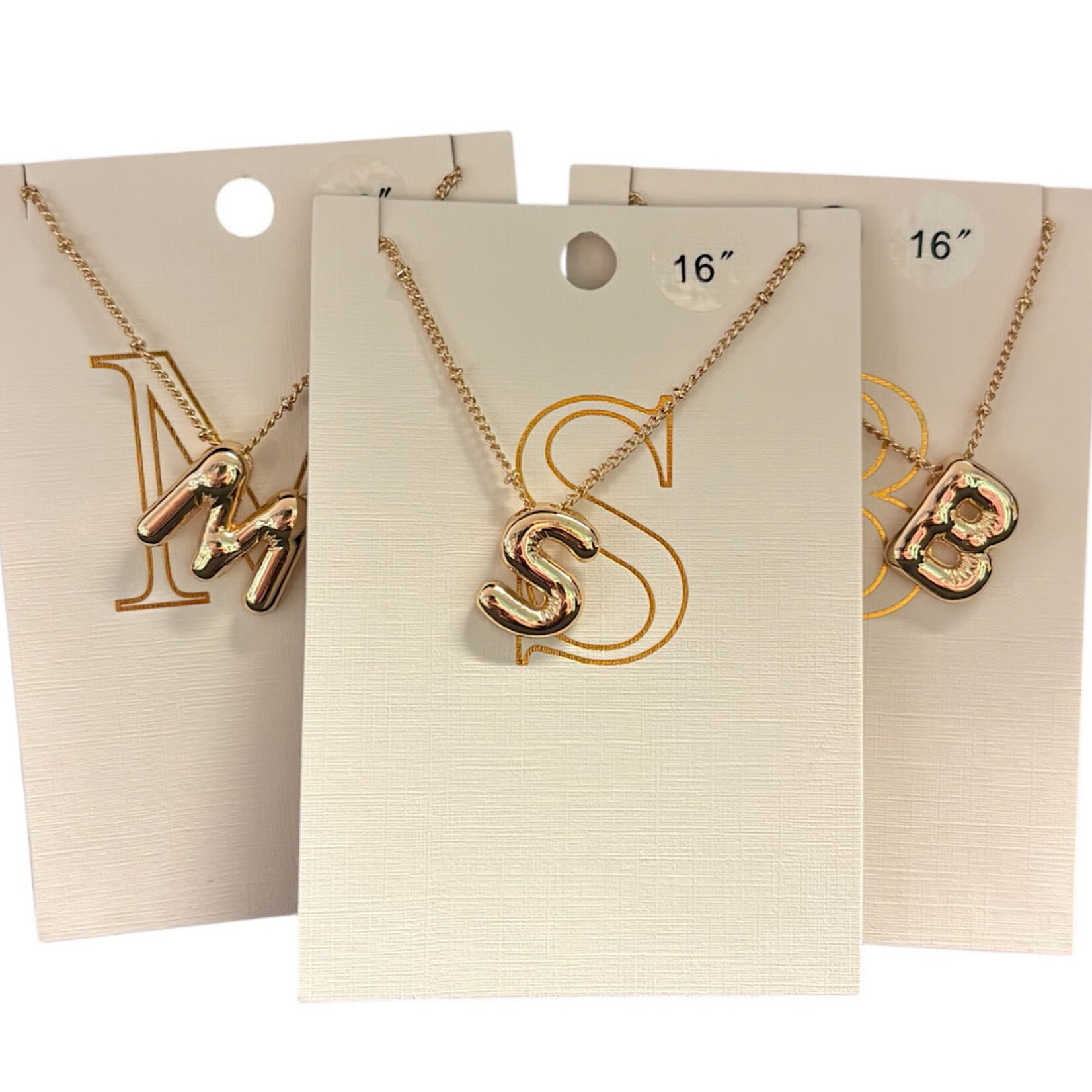 Balloon Initial Necklace