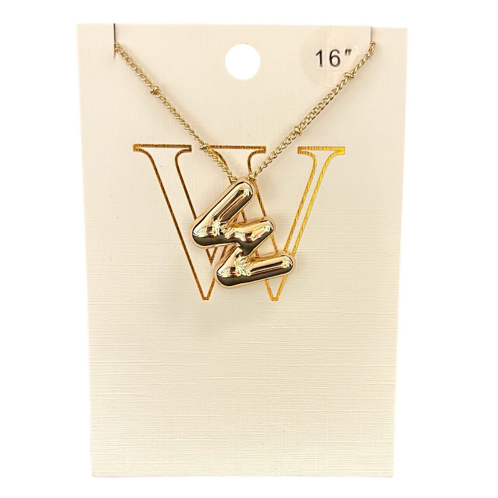 Balloon Initial Necklace