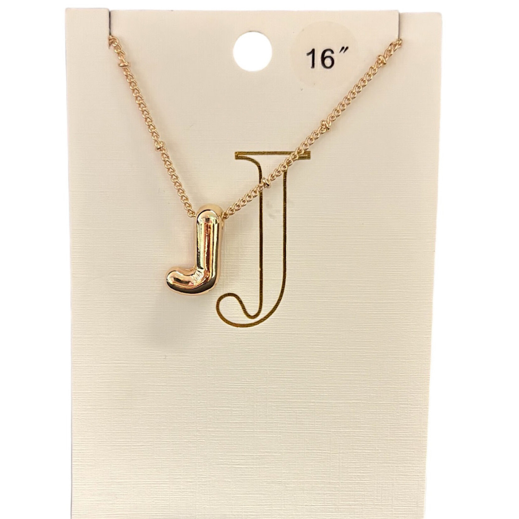 Balloon Initial Necklace