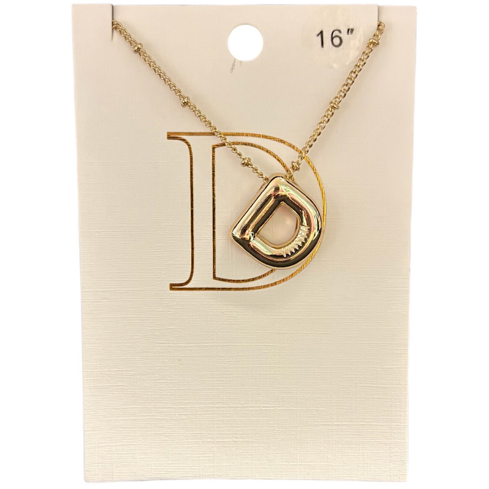 Balloon Initial Necklace