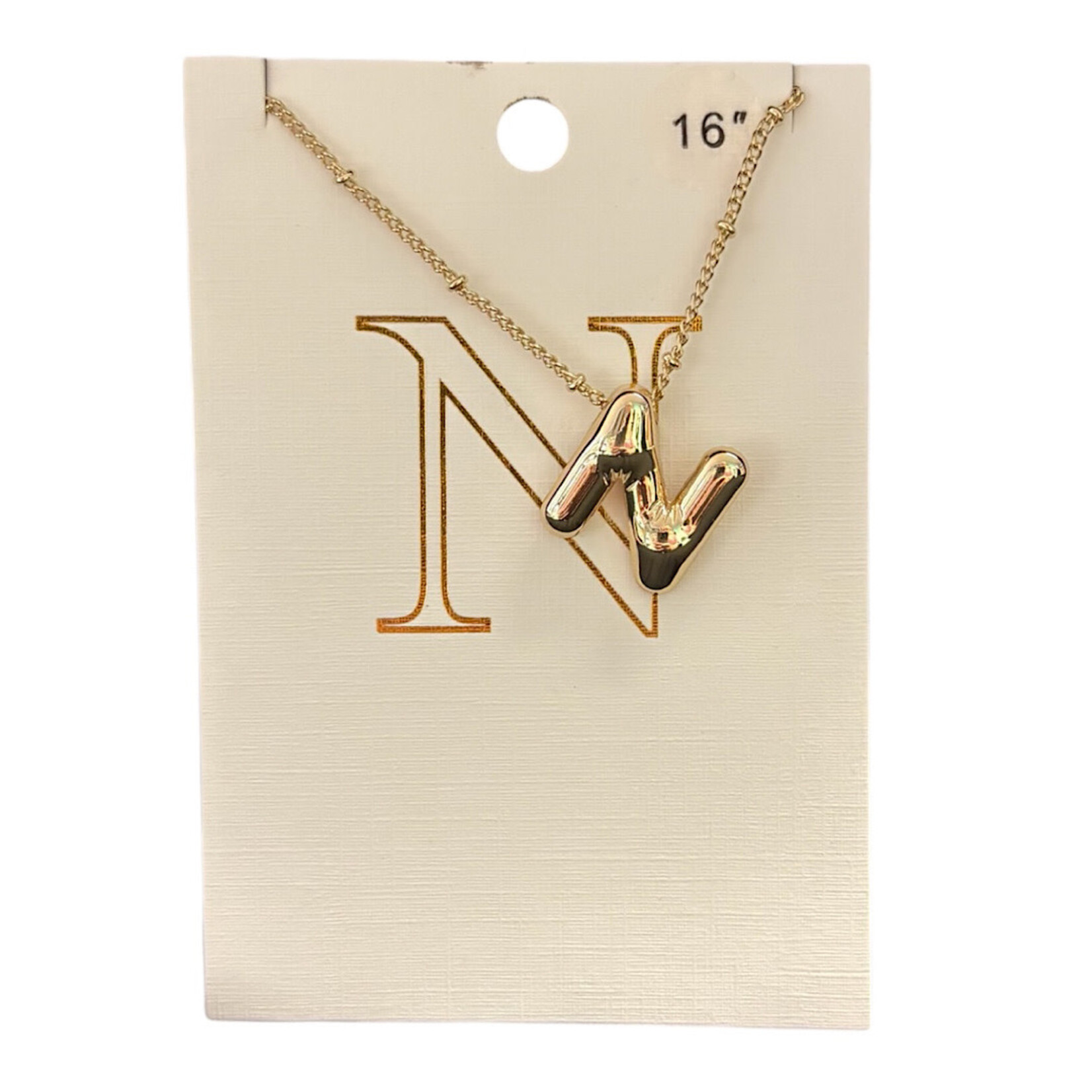 Balloon Initial Necklace