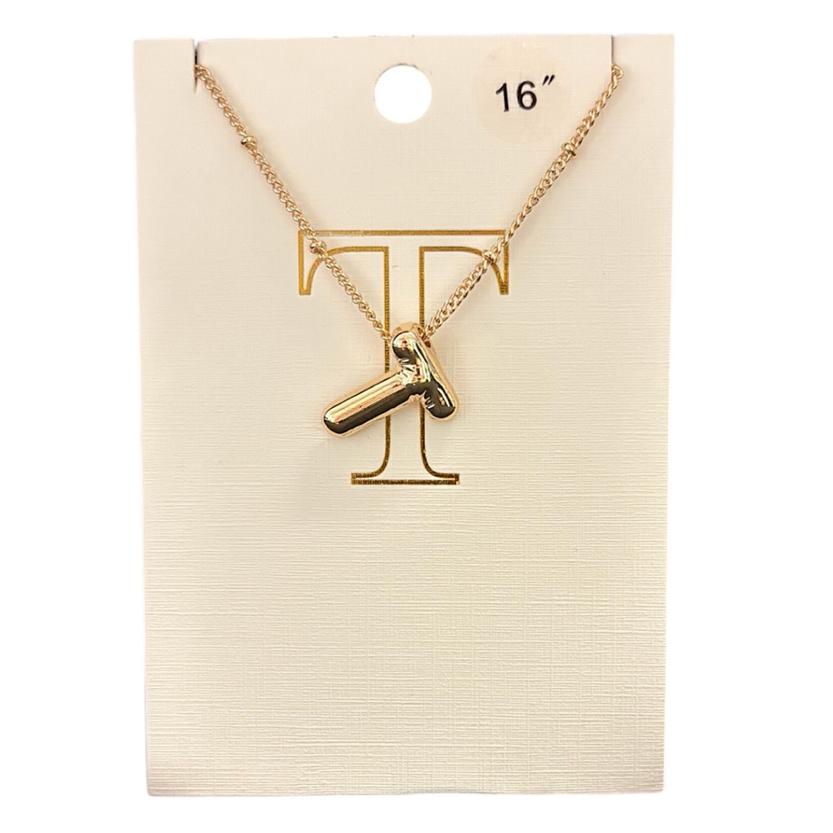 Balloon Initial Necklace
