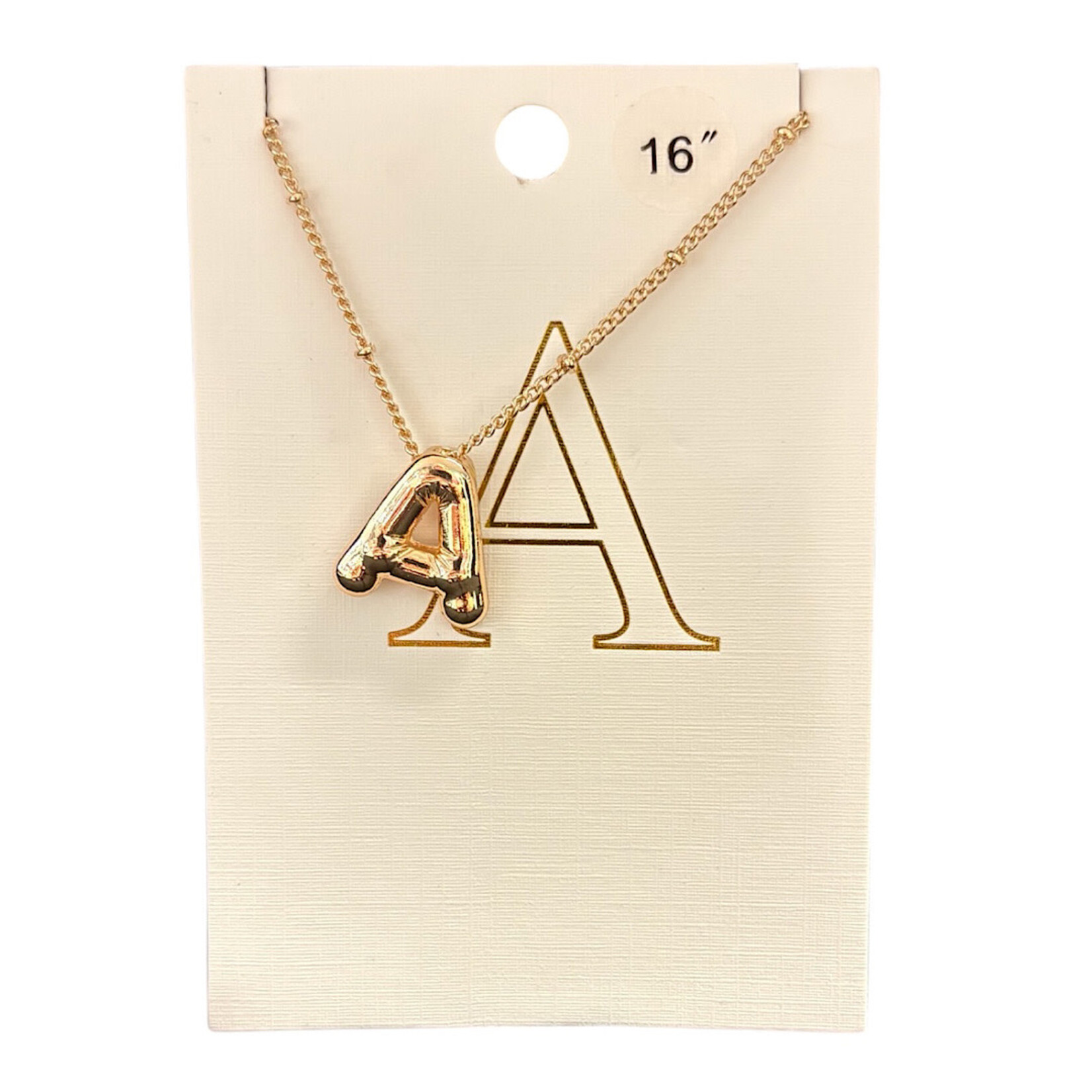 Balloon Initial Necklace