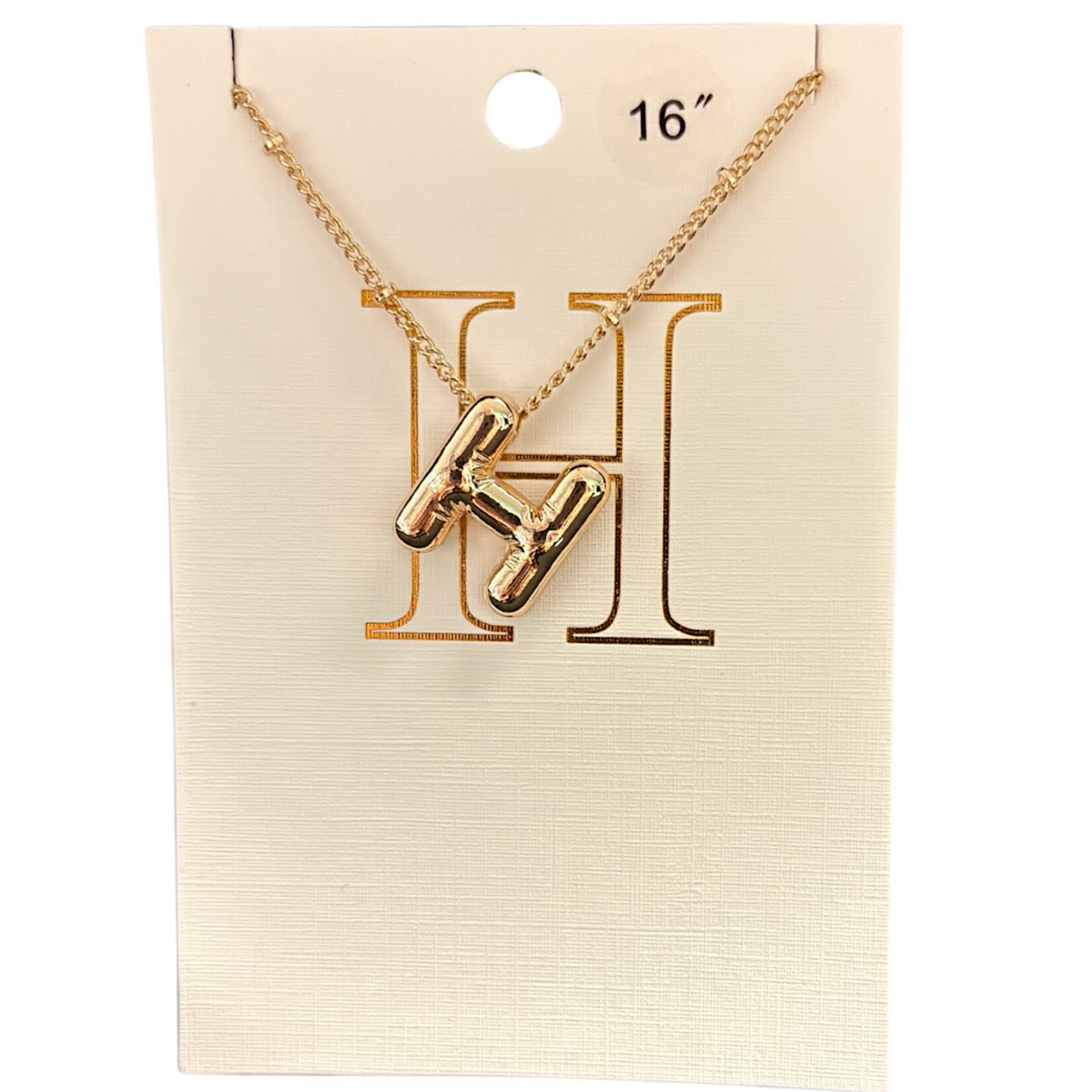 Balloon Initial Necklace