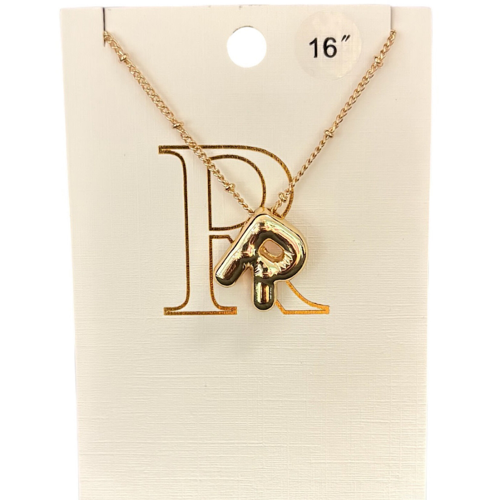 Balloon Initial Necklace