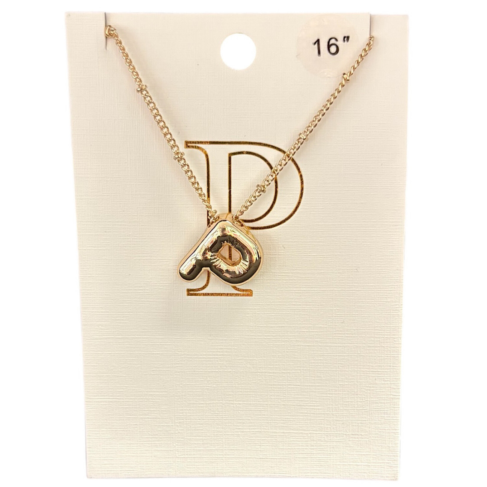 Balloon Initial Necklace