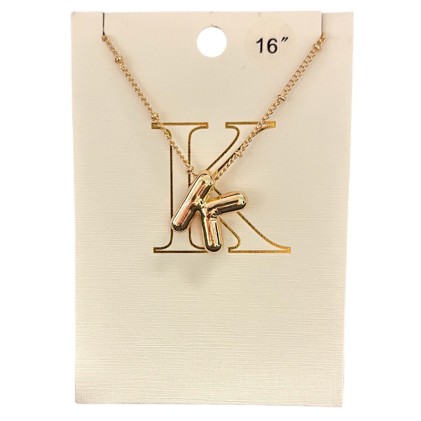 Balloon Initial Necklace