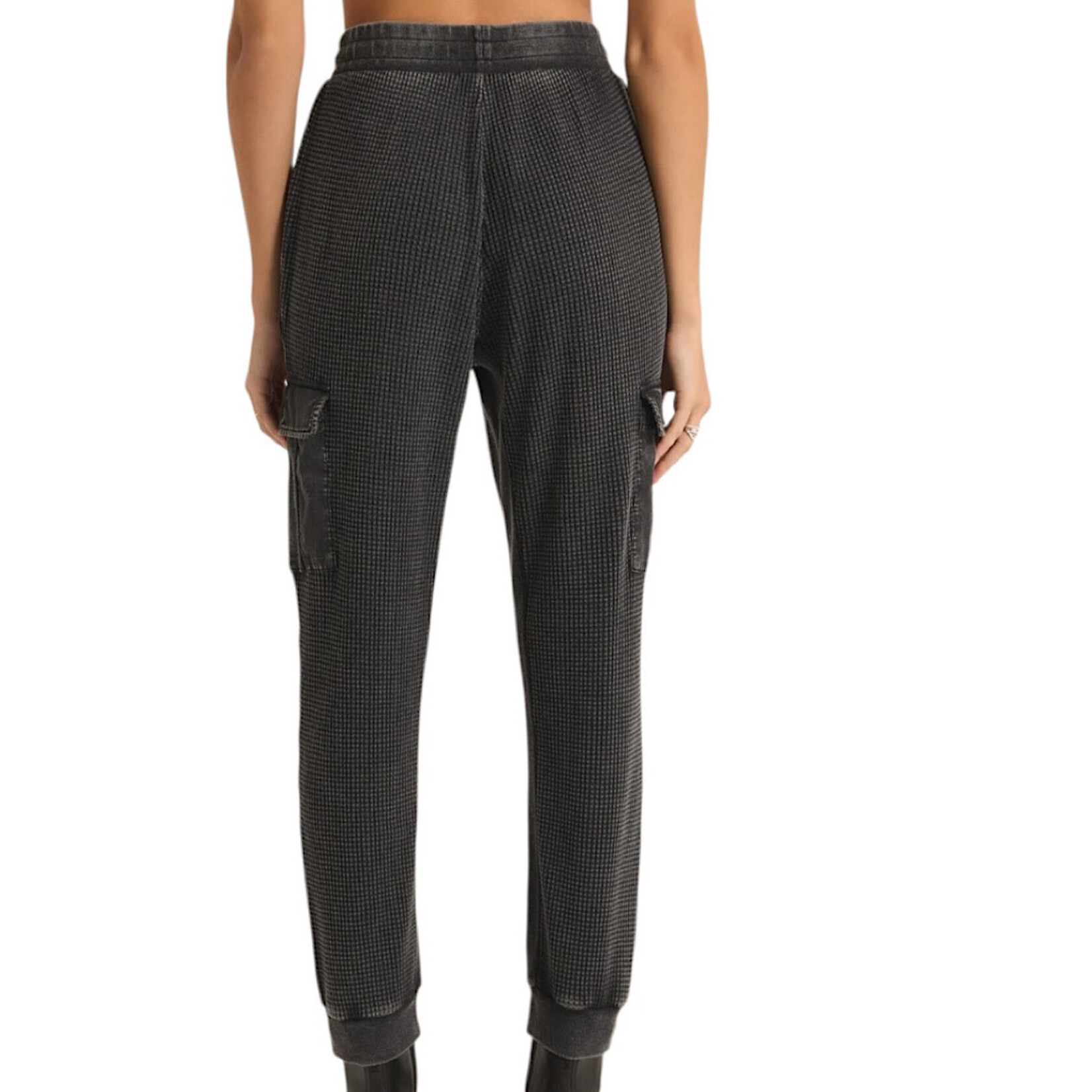 Z Supply Z Supply Niles Waffle Cargo Jet Black Pant