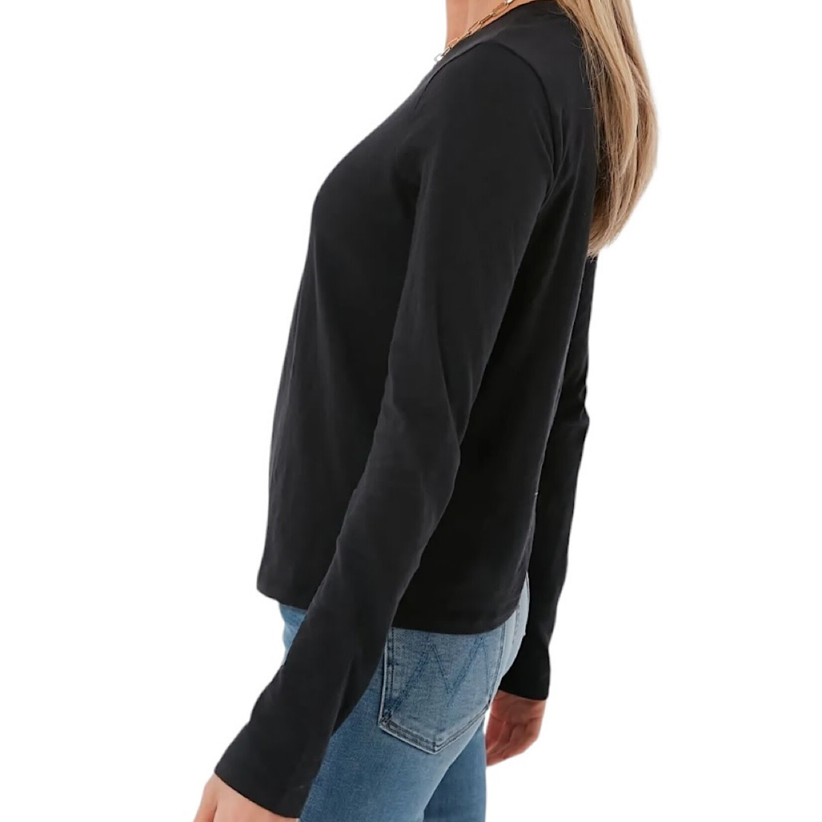 Z Supply Z Supply Modern Slub LS Black Tee