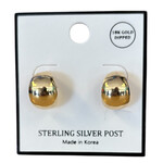 S&S Slim Hoop Sterling Silver Post