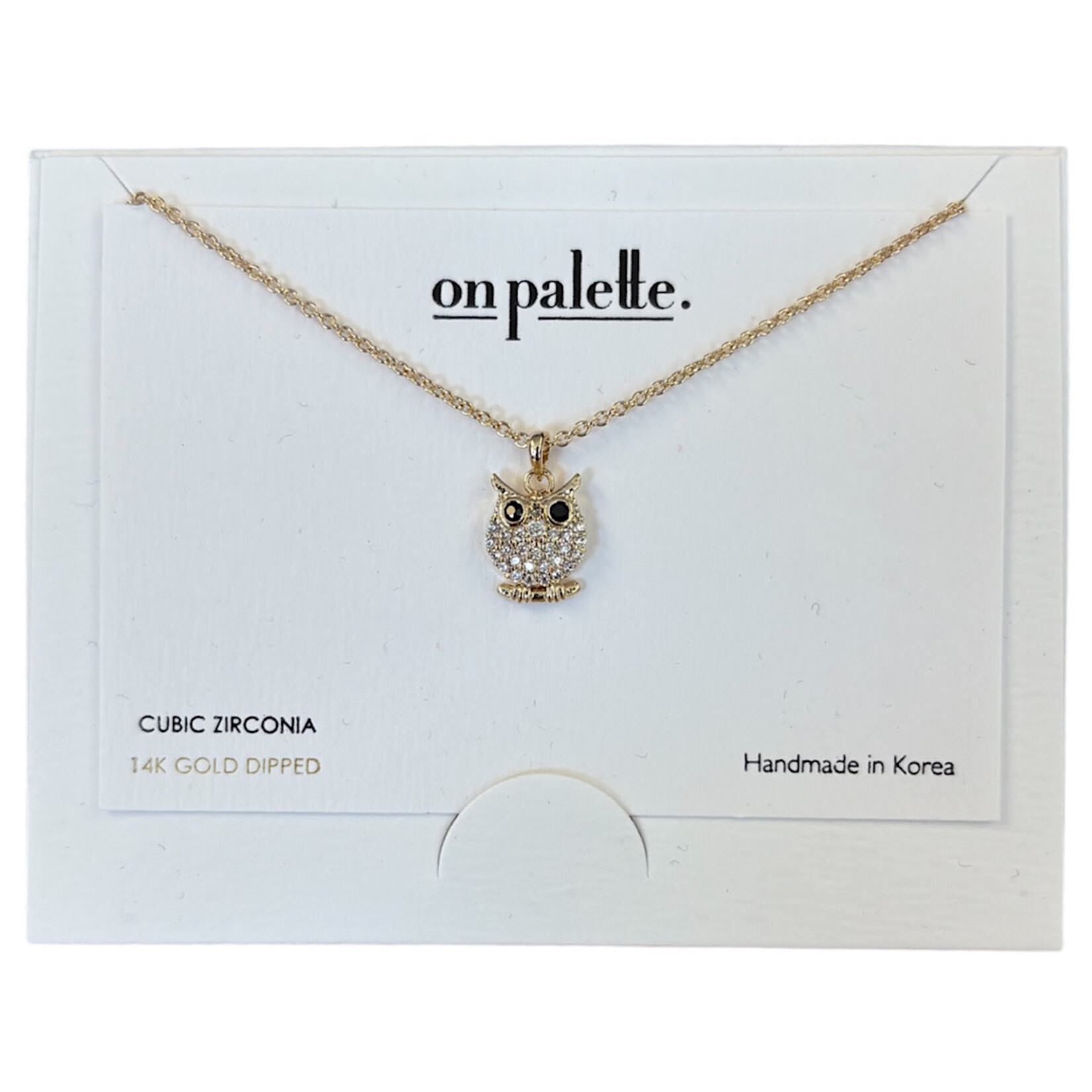 14K Dipped On Palette Carded Necklaces