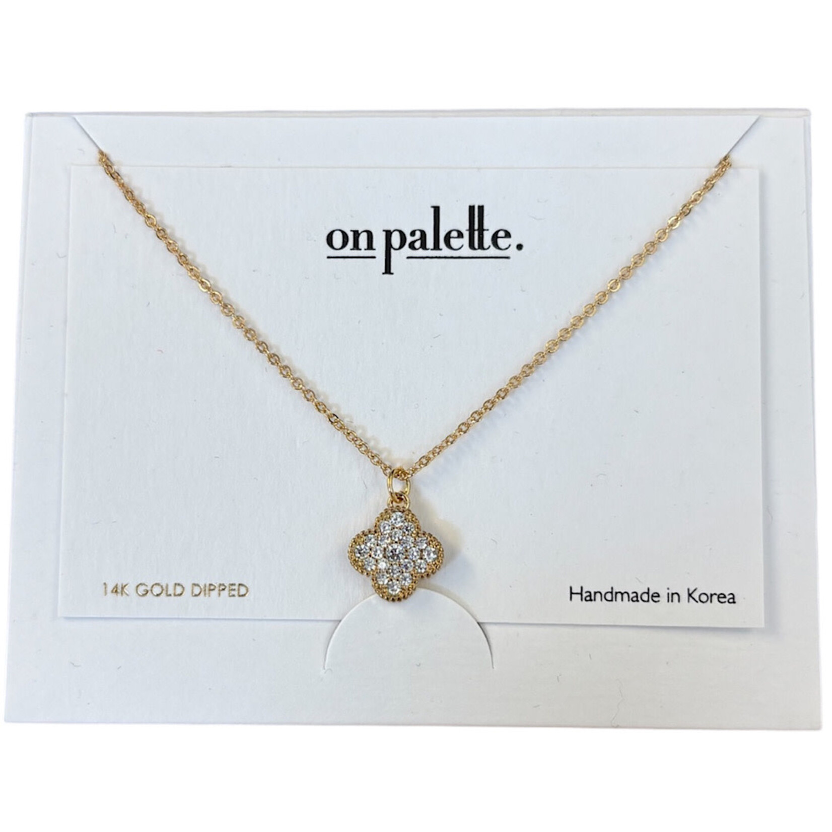 14K Dipped On Palette Carded Necklaces