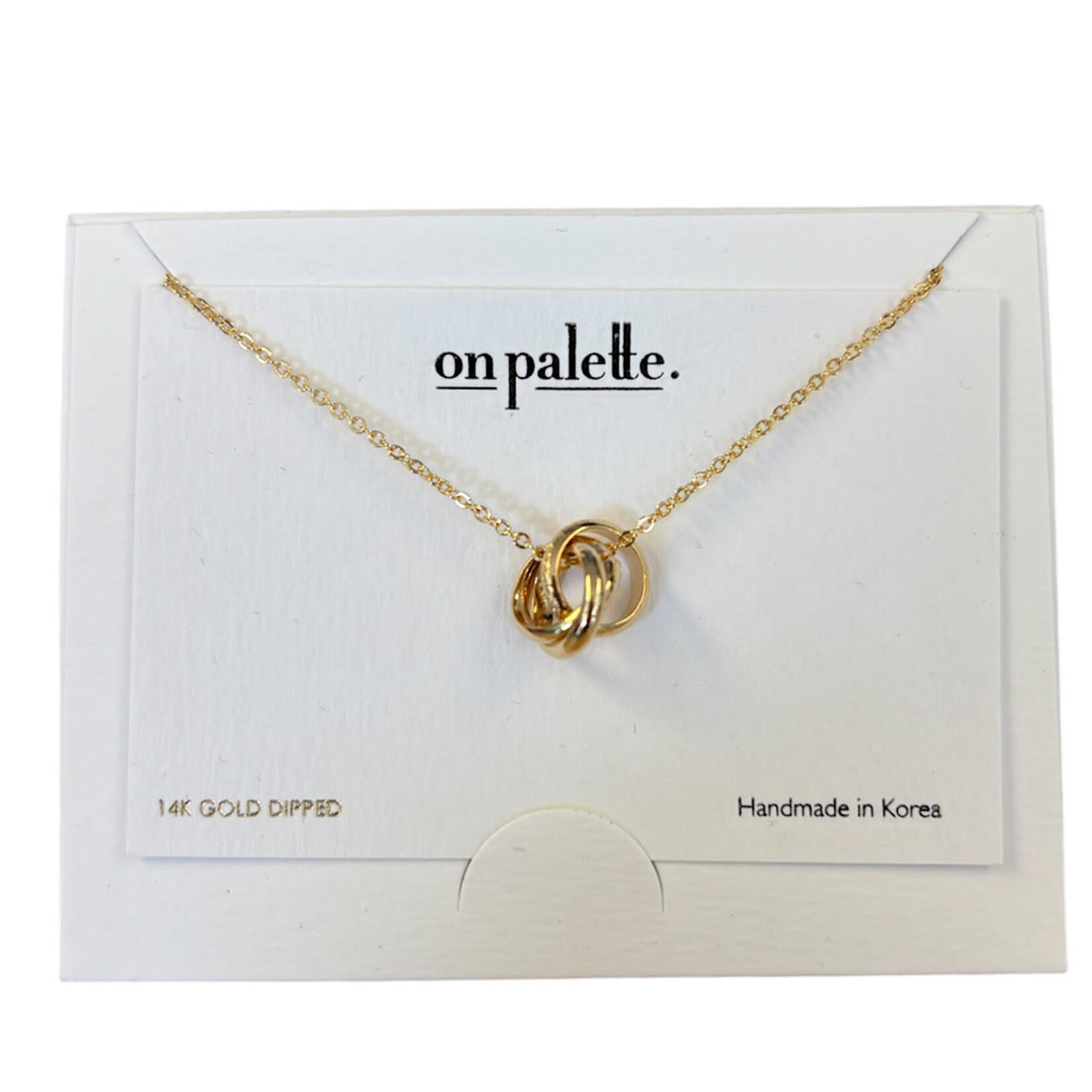 14K Dipped On Palette Carded Necklaces