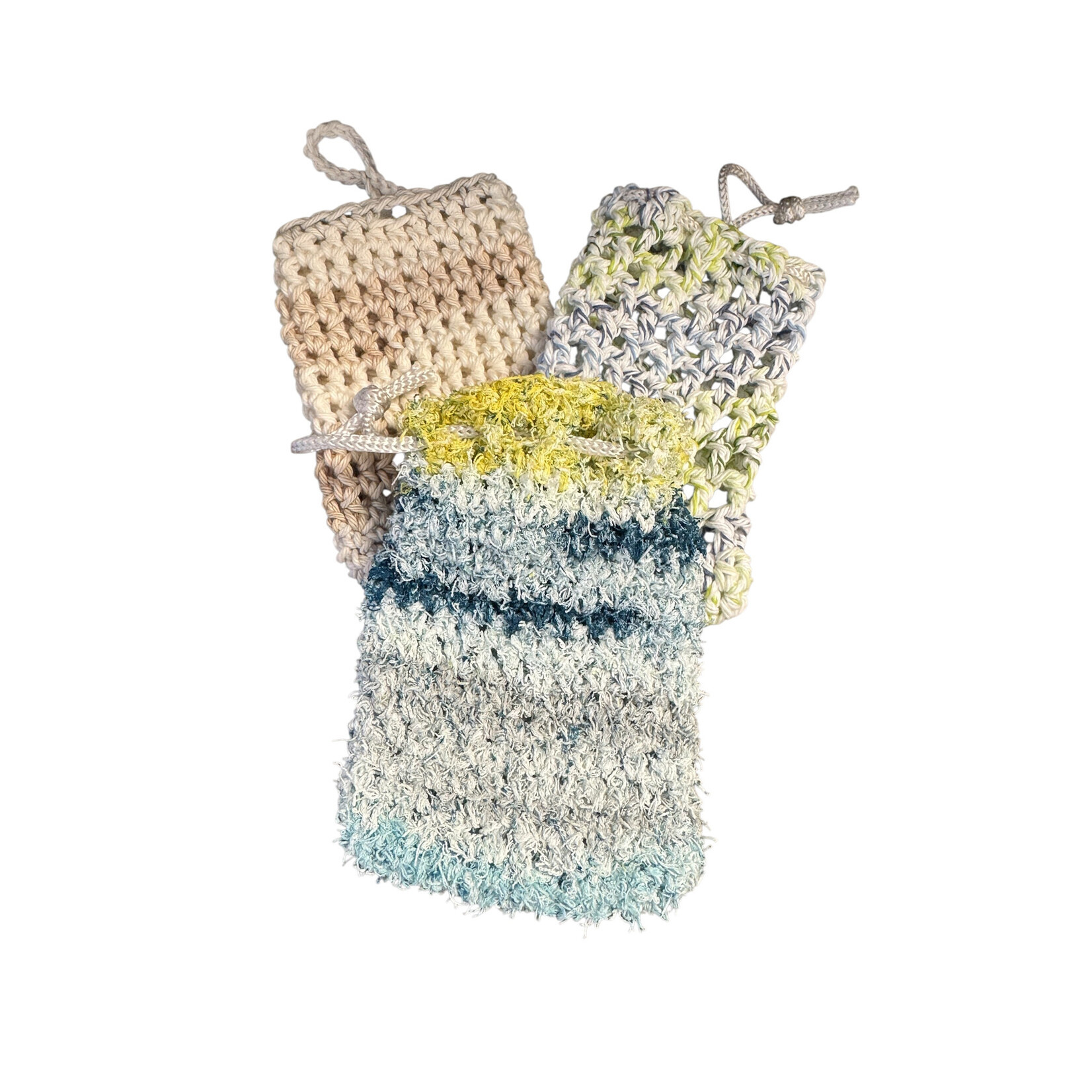 DS Designs Crochet Soap Holder with Drawstring