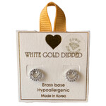 Yellow Ribbon 14K Gld Dipped Smiley Miley Studs