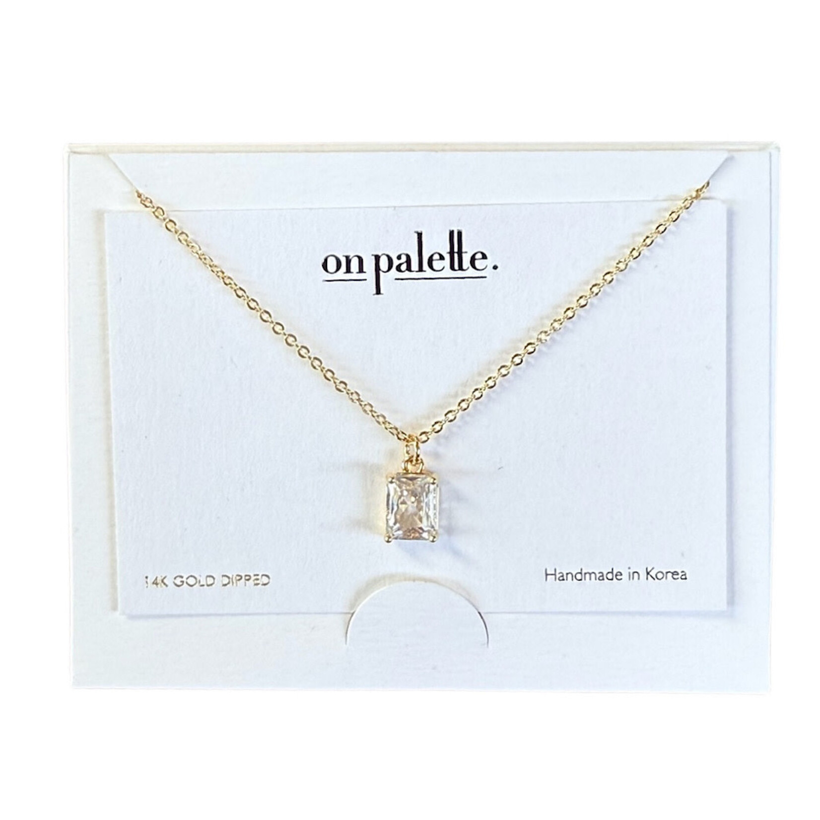 14K Dipped On Palette Carded Necklaces