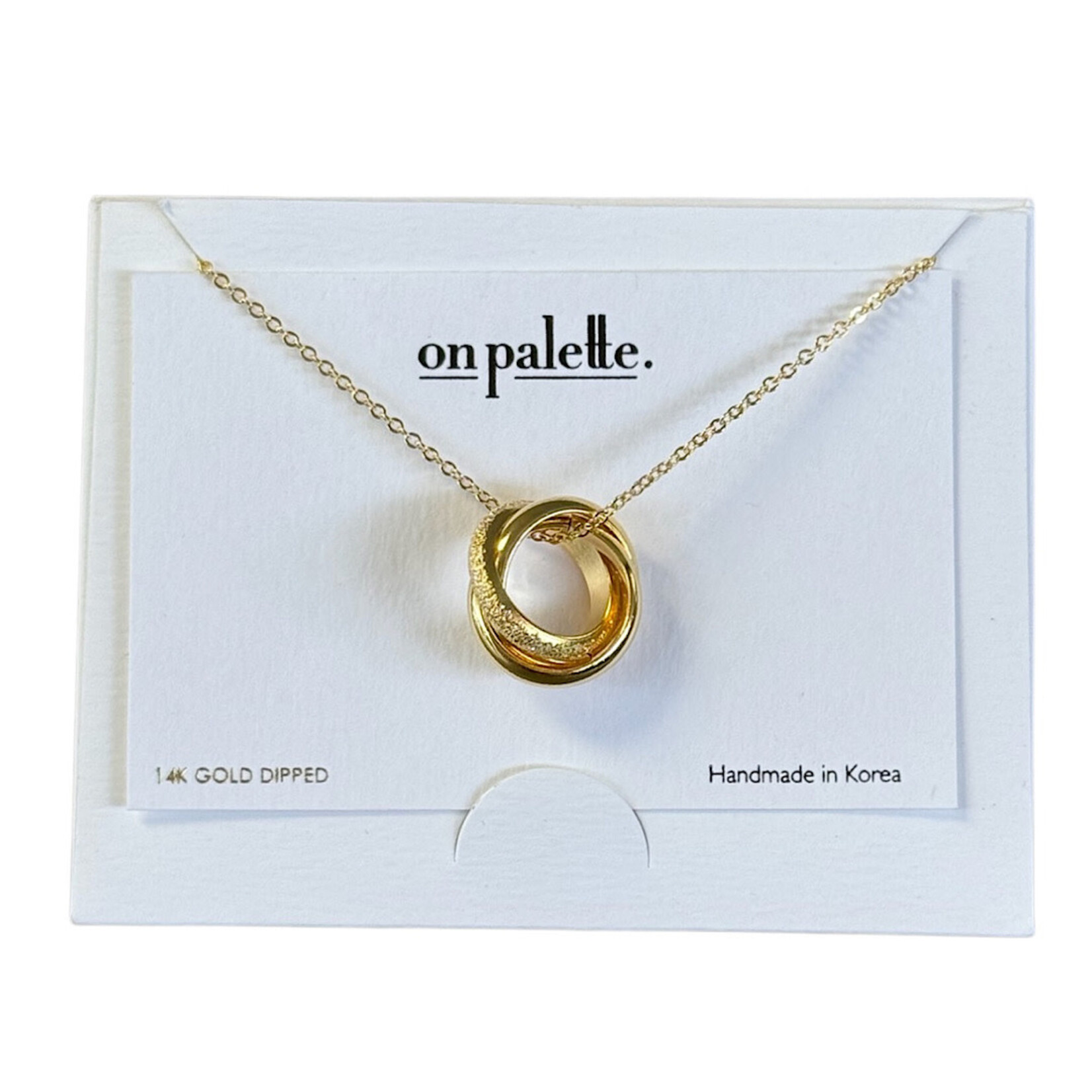 14K Dipped On Palette Carded Necklaces