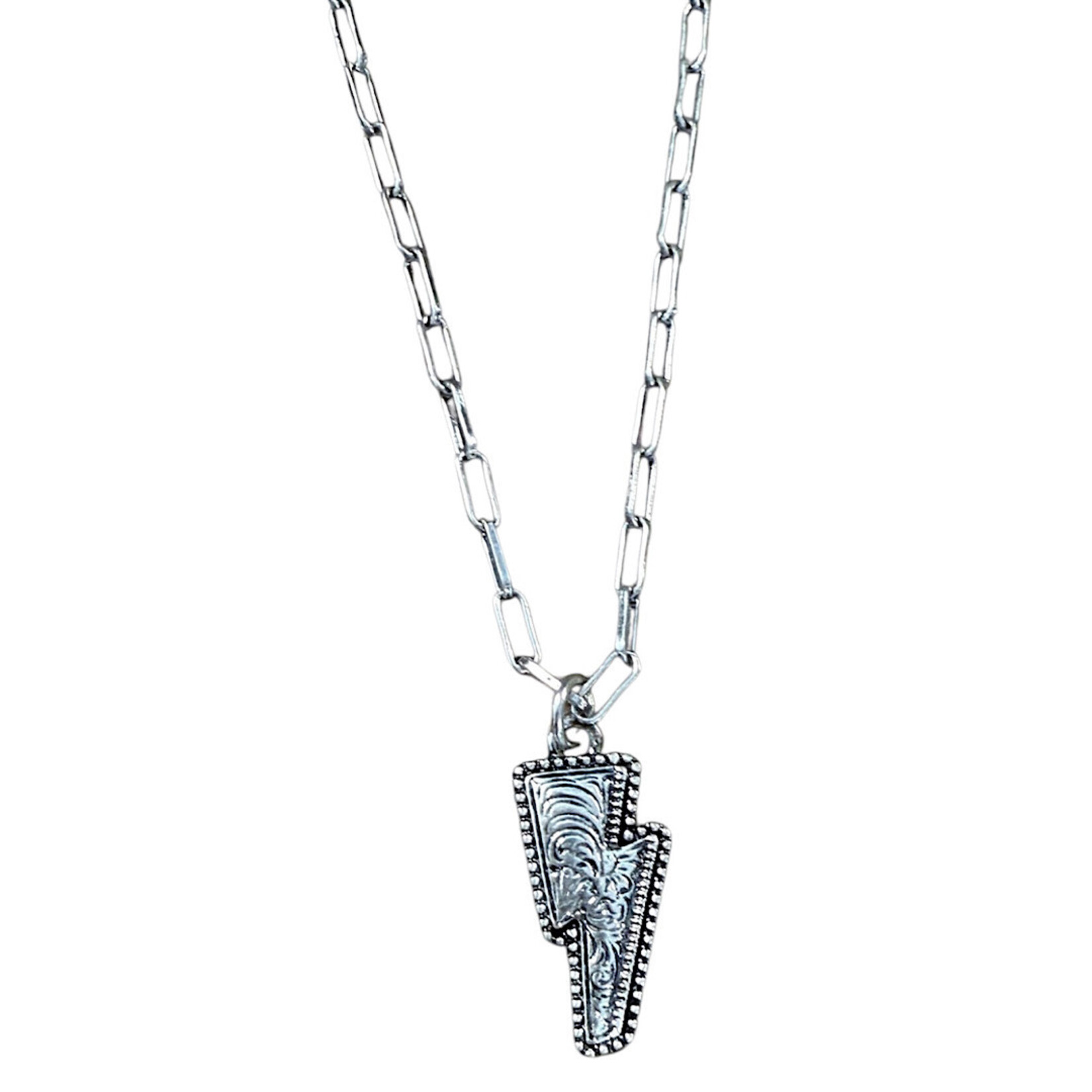Electric Storm Bolt Necklace
