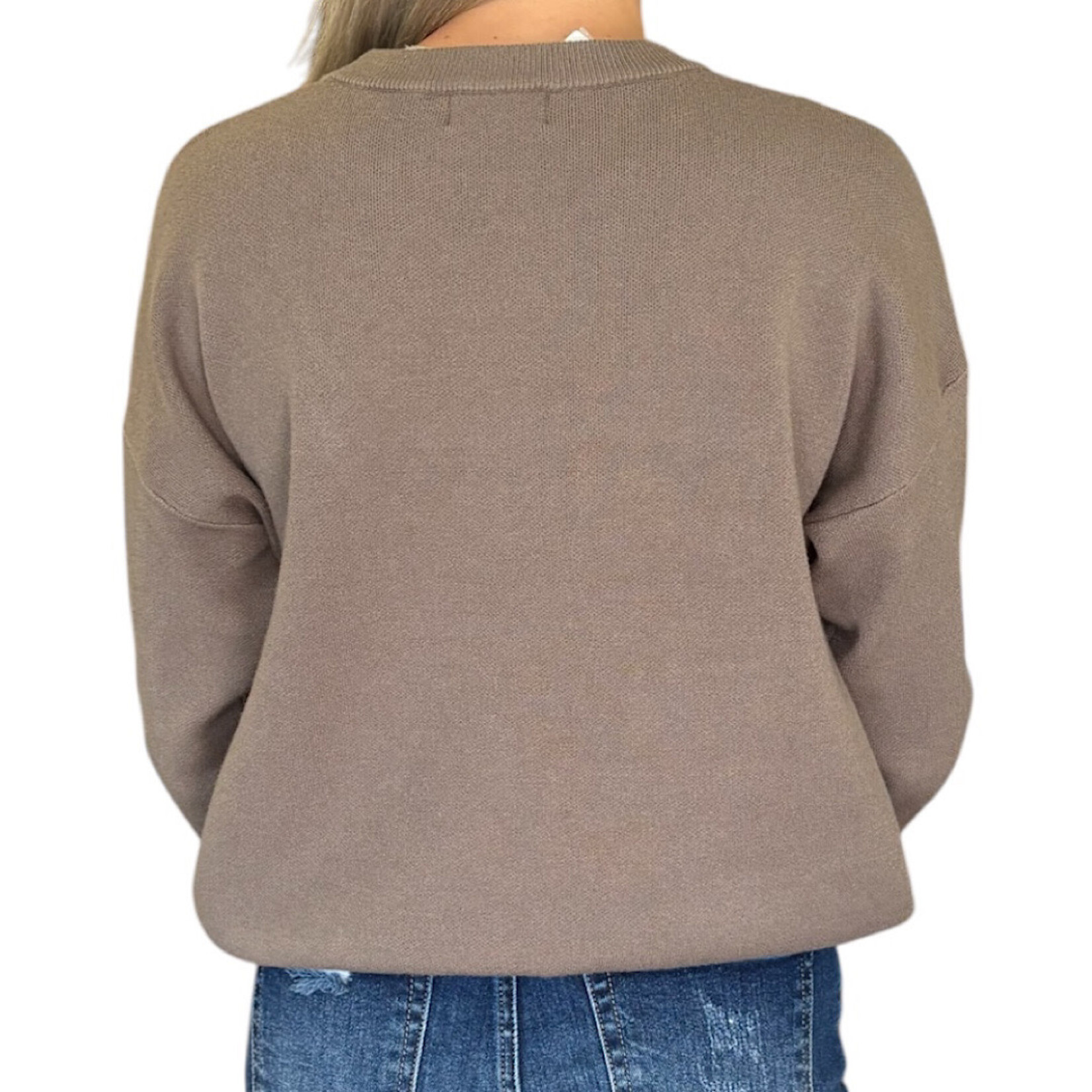 Olive Casual Sweater Top