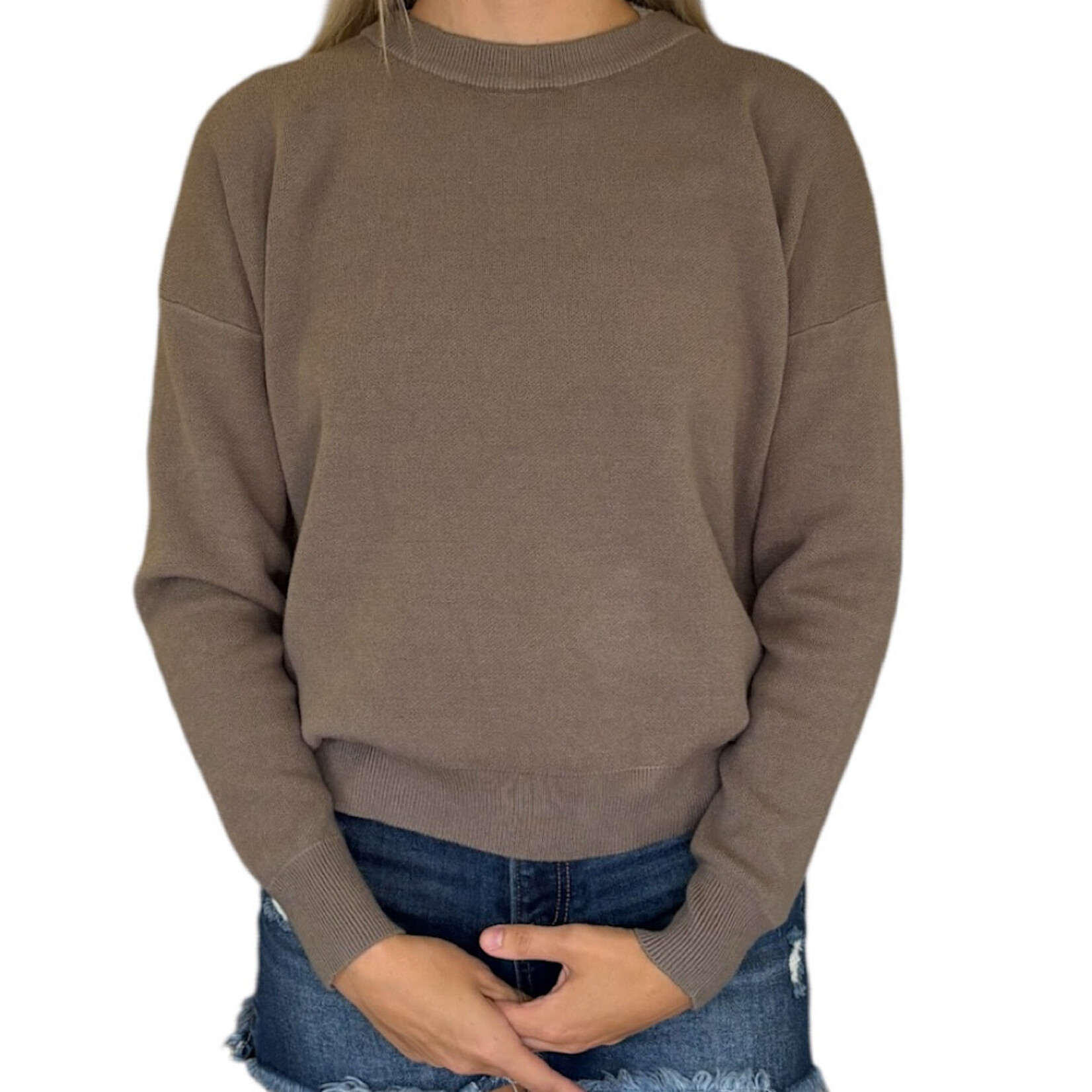 Olive Casual Sweater Top