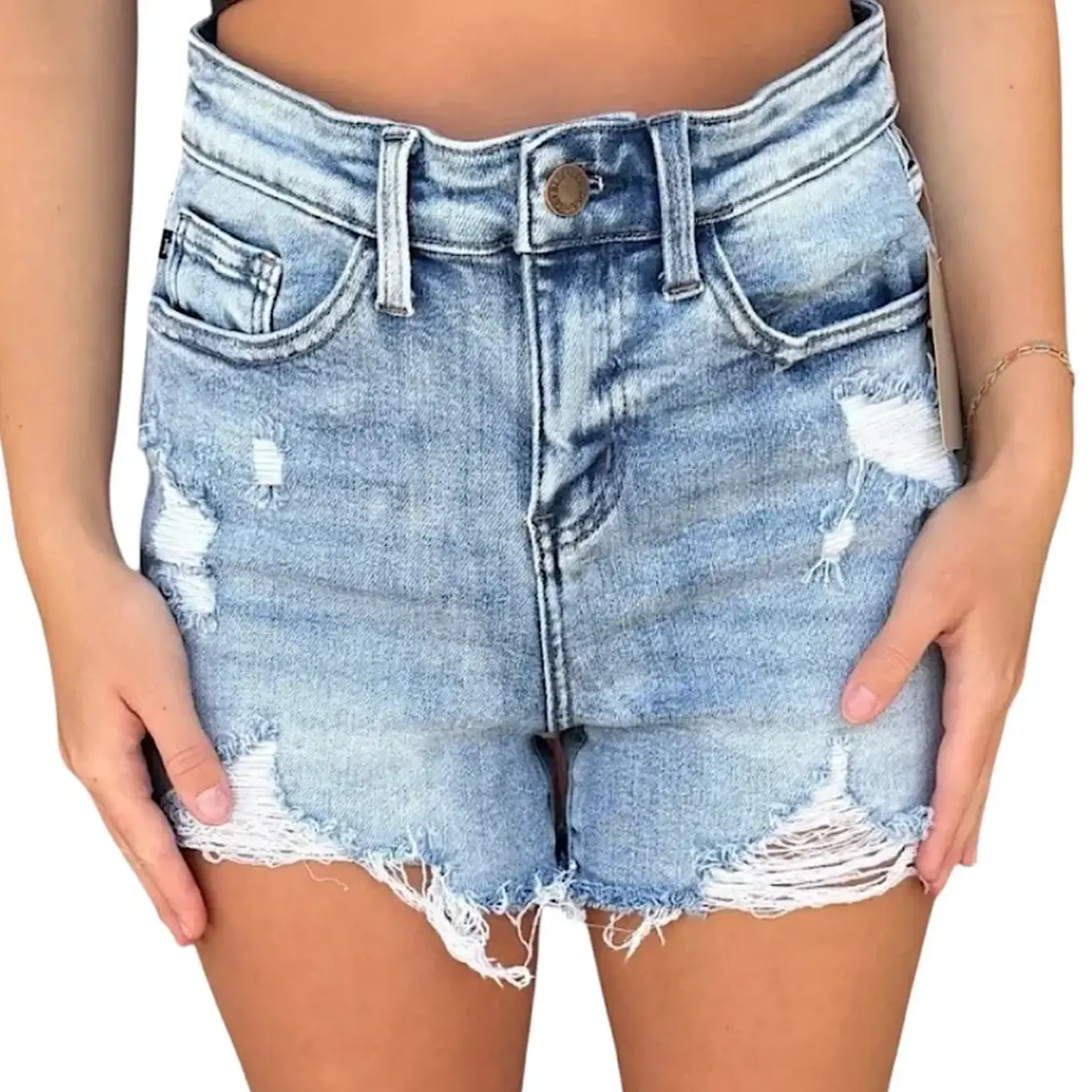 Judy Blue JB150074 H/R Destroyed Shorts