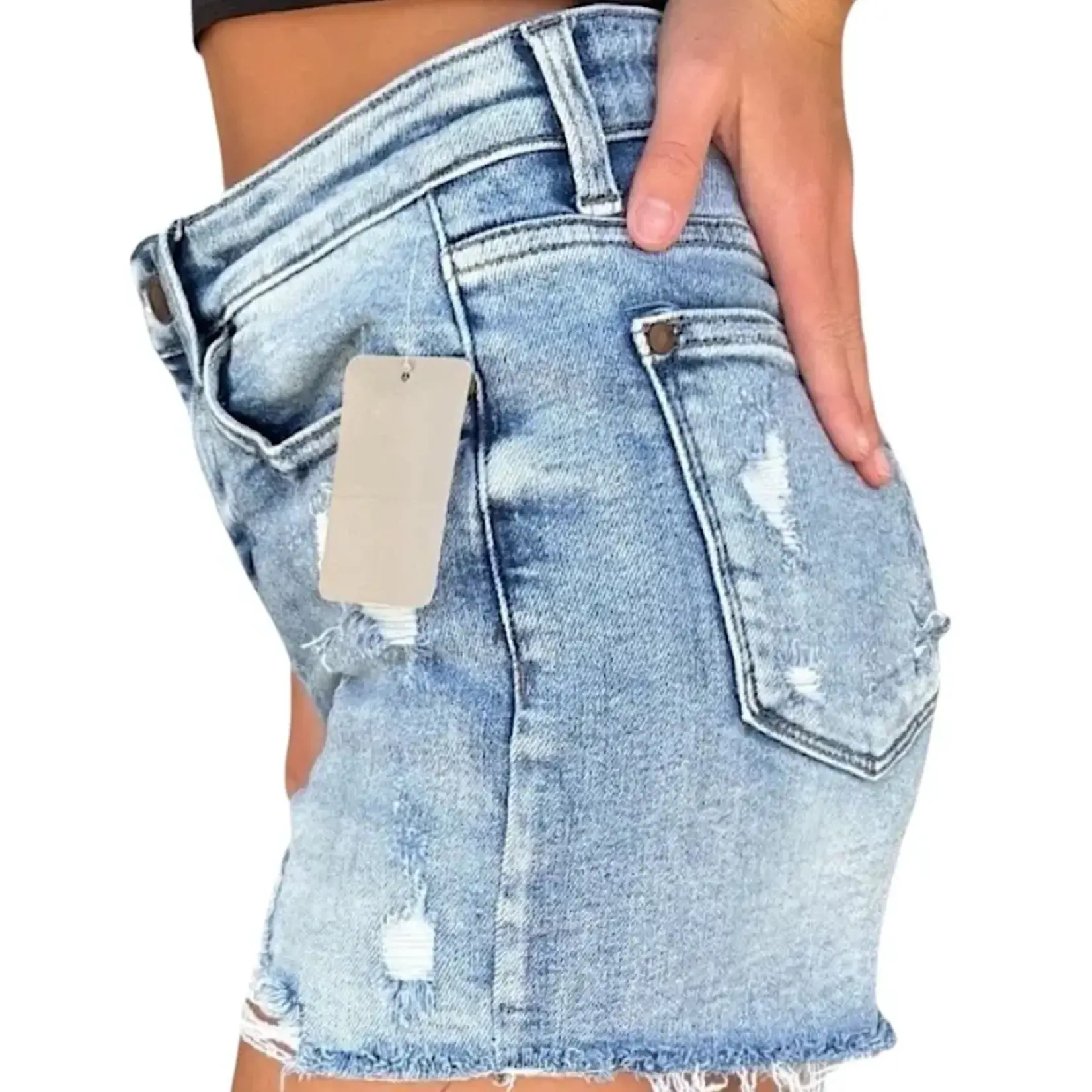 Judy Blue JB150074 H/R Destroyed Shorts