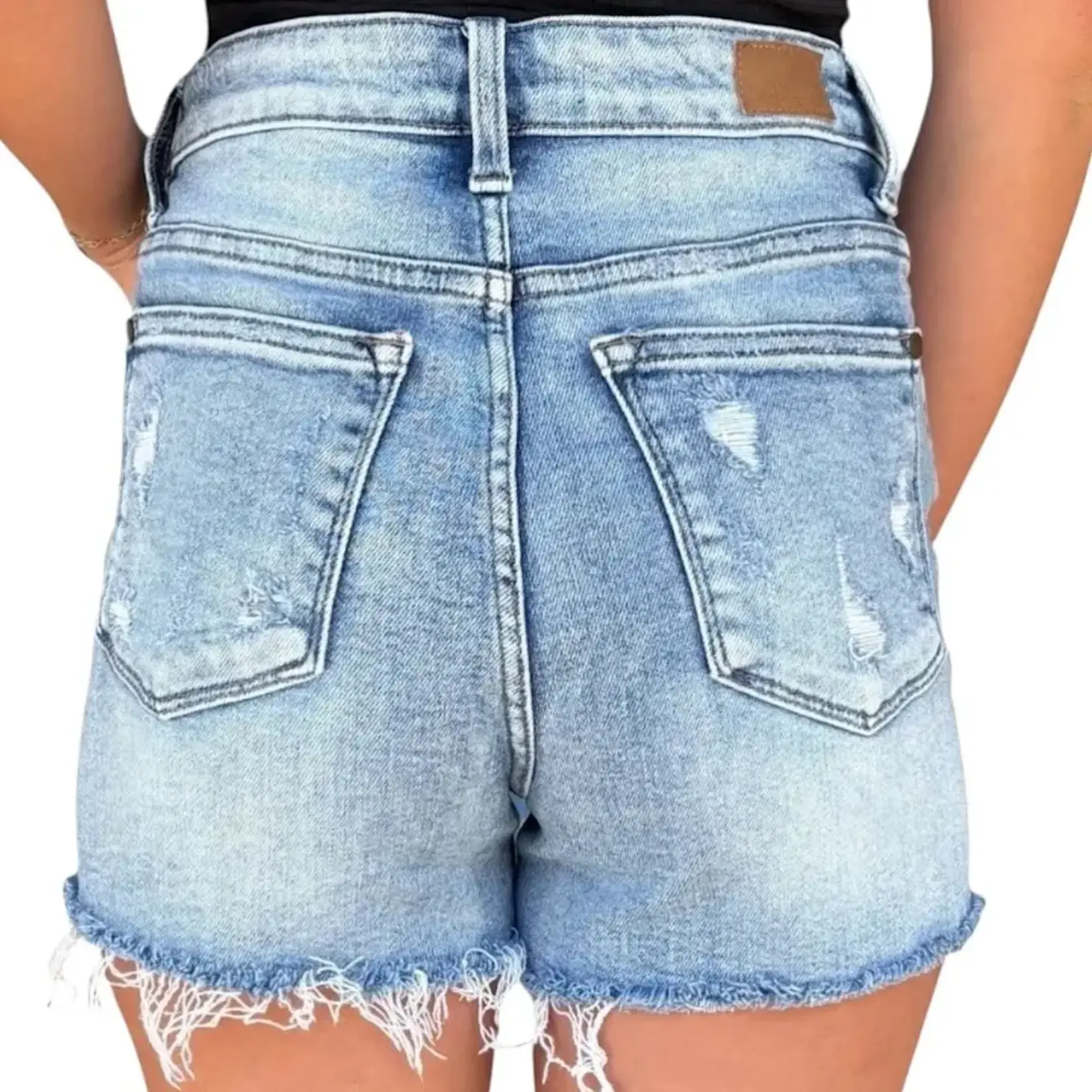Judy Blue JB150074 H/R Destroyed Shorts