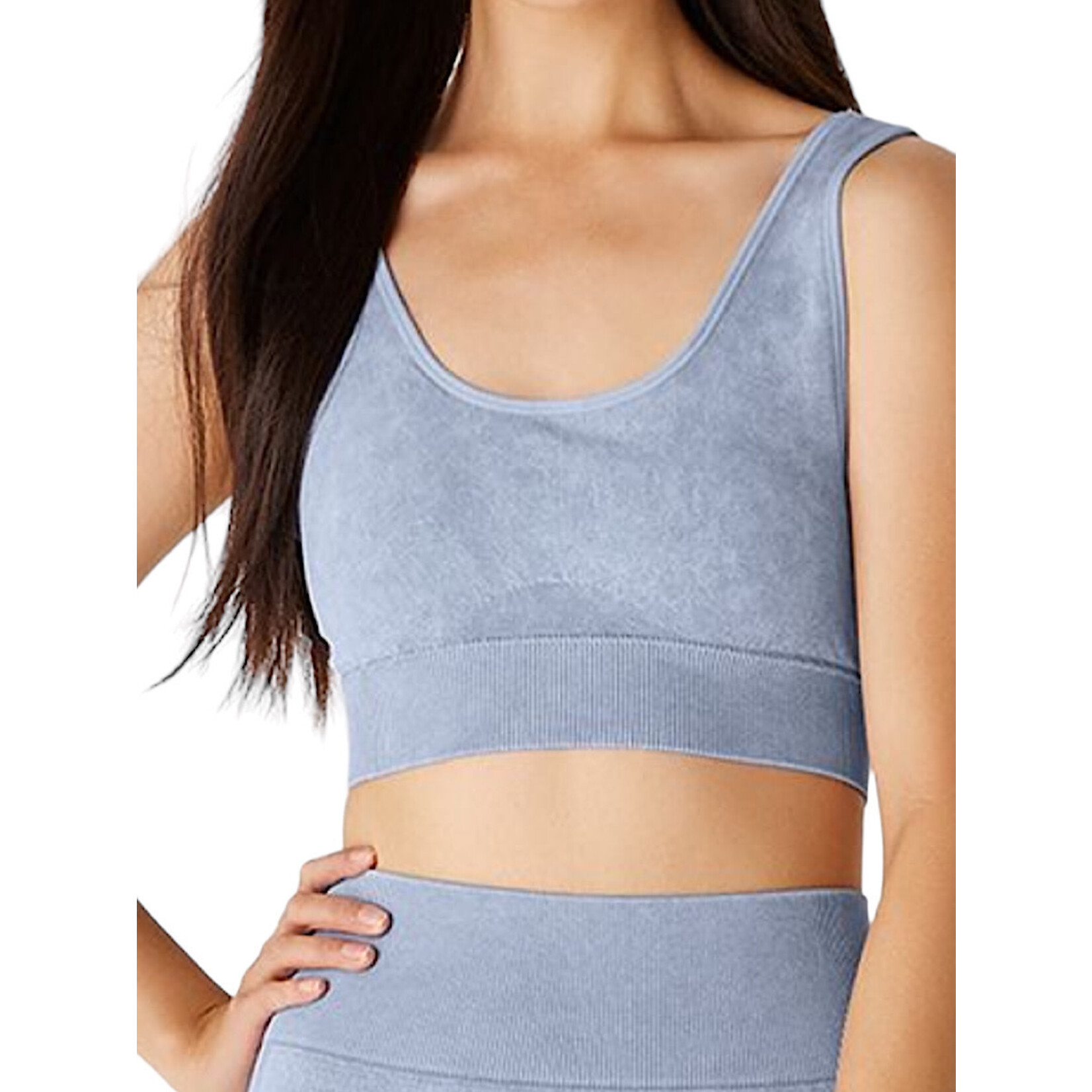 Z Supply Z Supply Work It Out Seamless Bra Ocean