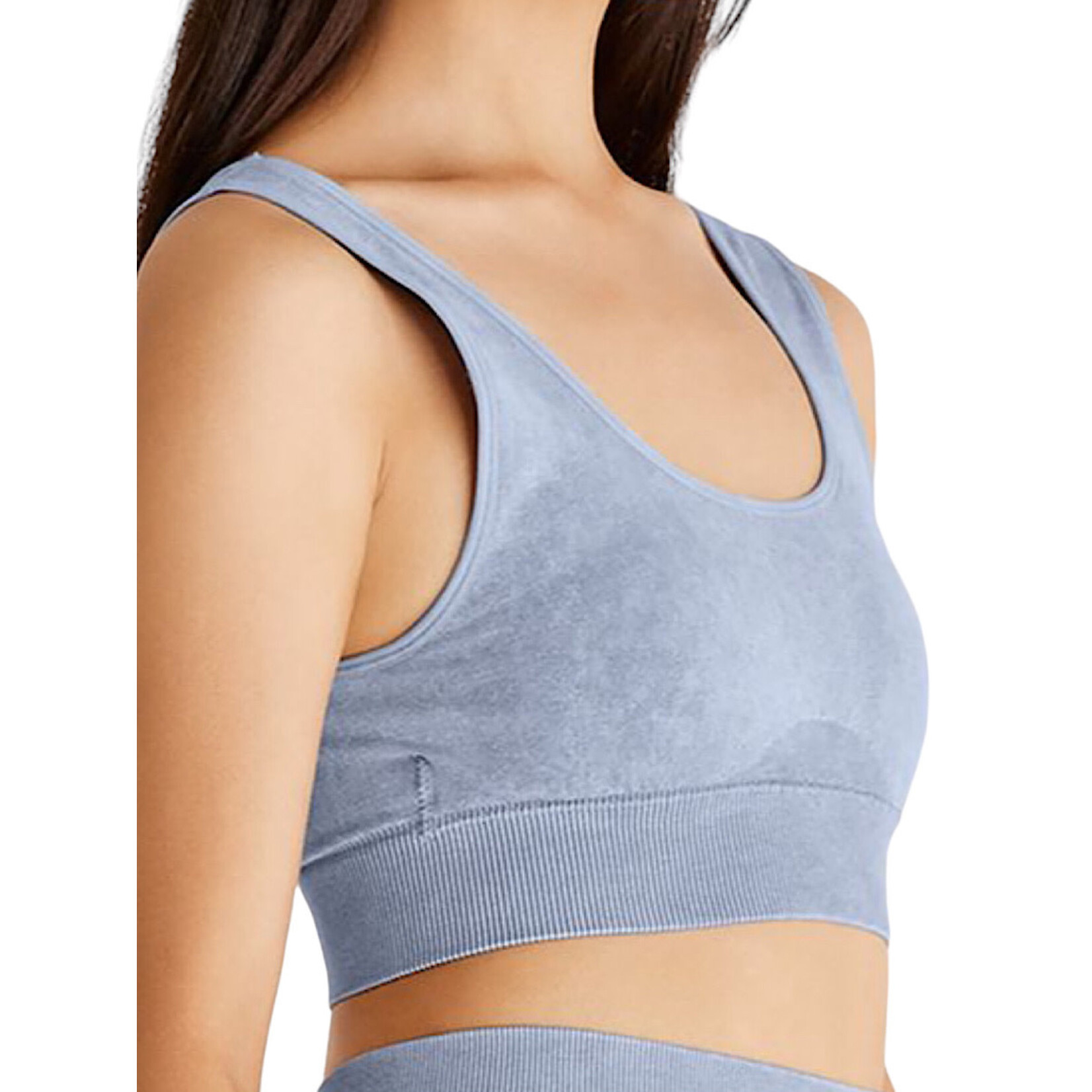 Z Supply Z Supply Work It Out Seamless Bra Ocean