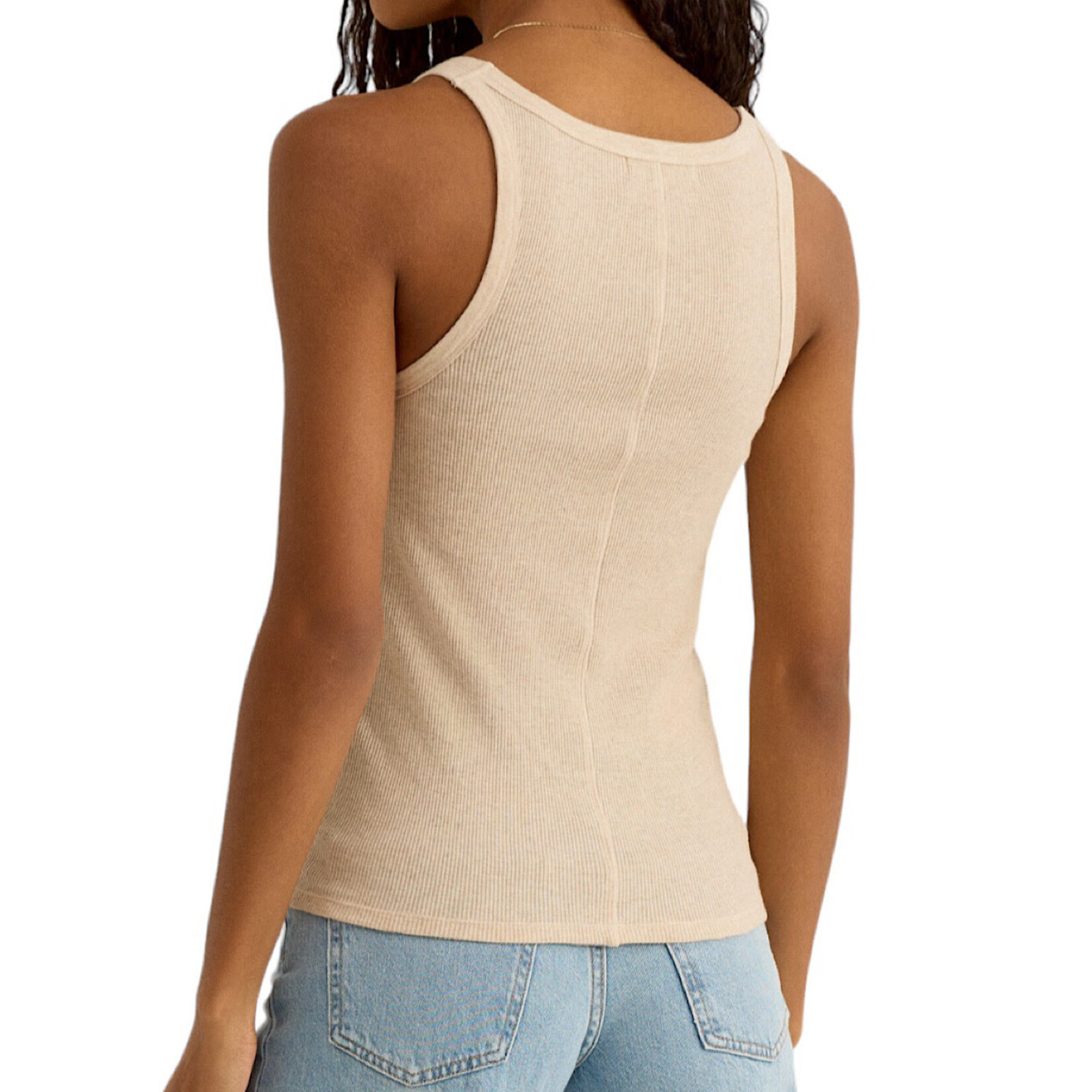 Z Supply Z Supply Torren Rib Tank Light Oatmeal Heather