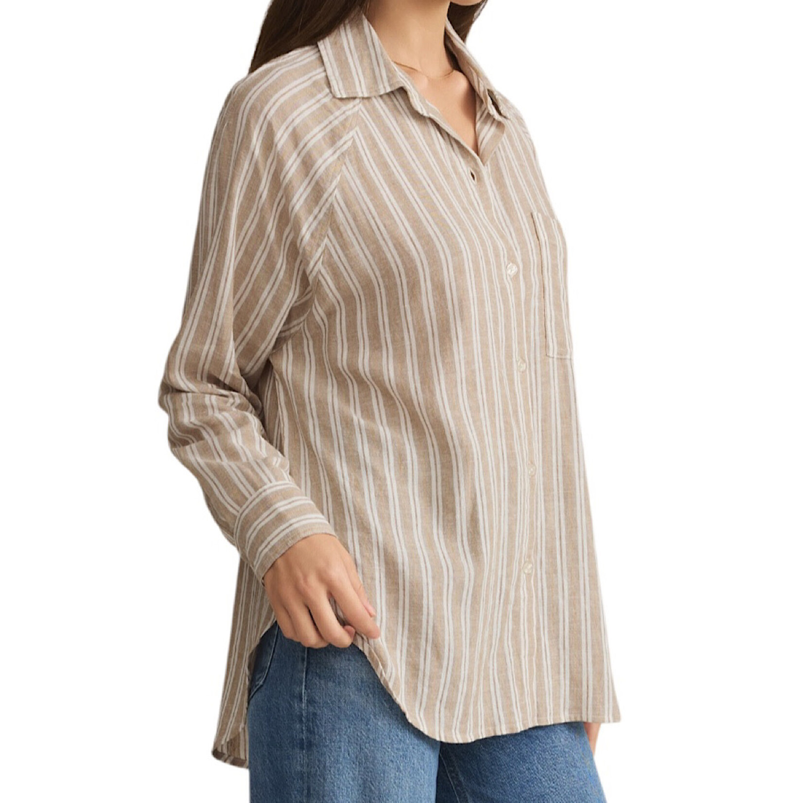 Z Supply Z Supply The Perfect Line Top Pebble Moon