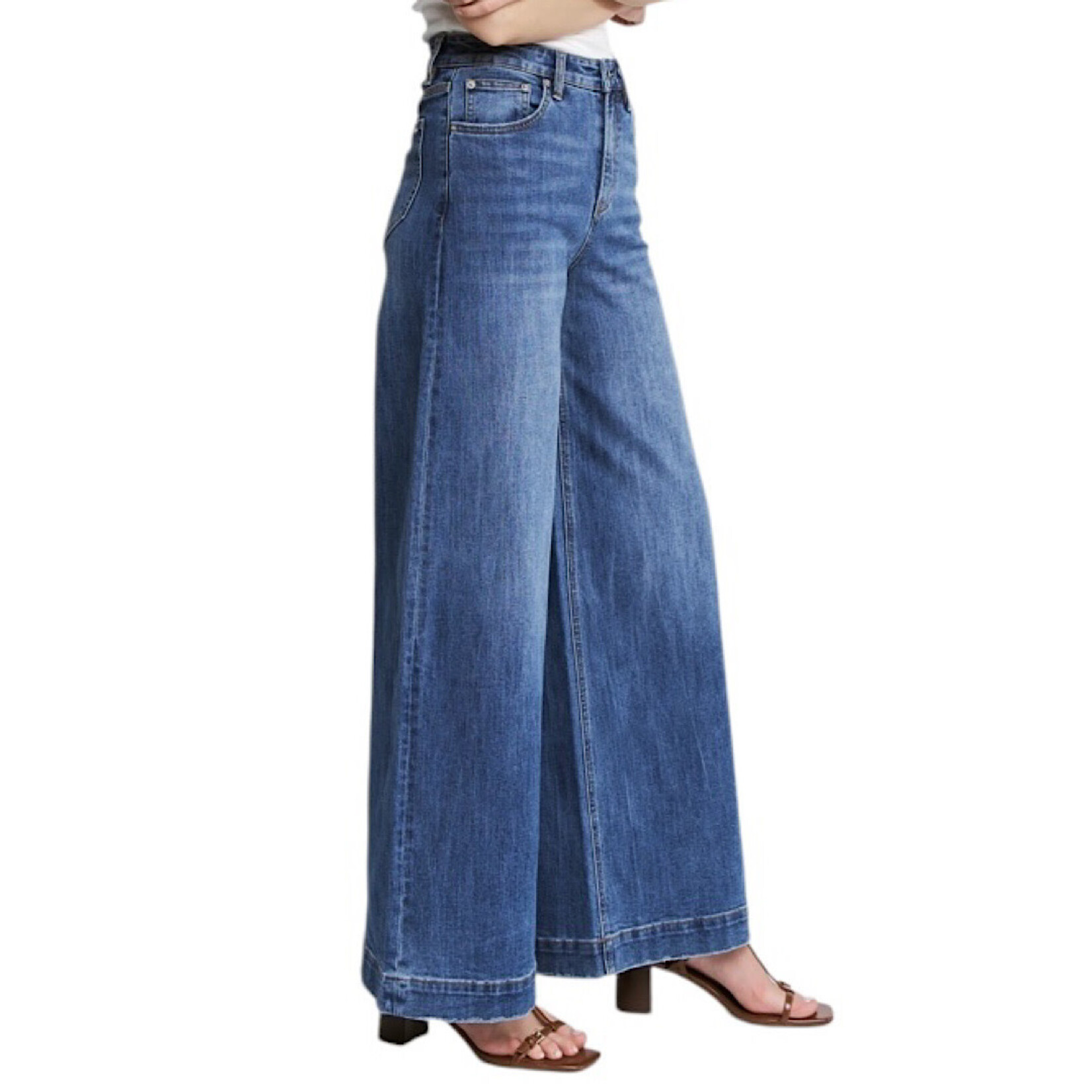 Mica Denim MICA MDP-W3599 S/H Rise Slouchy Wide Leg Jean