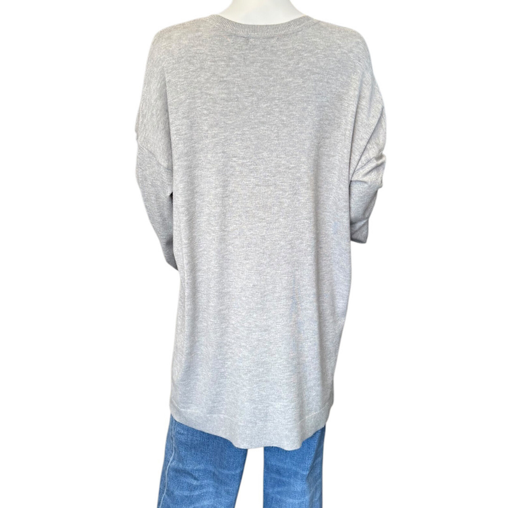 Balloon Sleeve Tunic Sweater