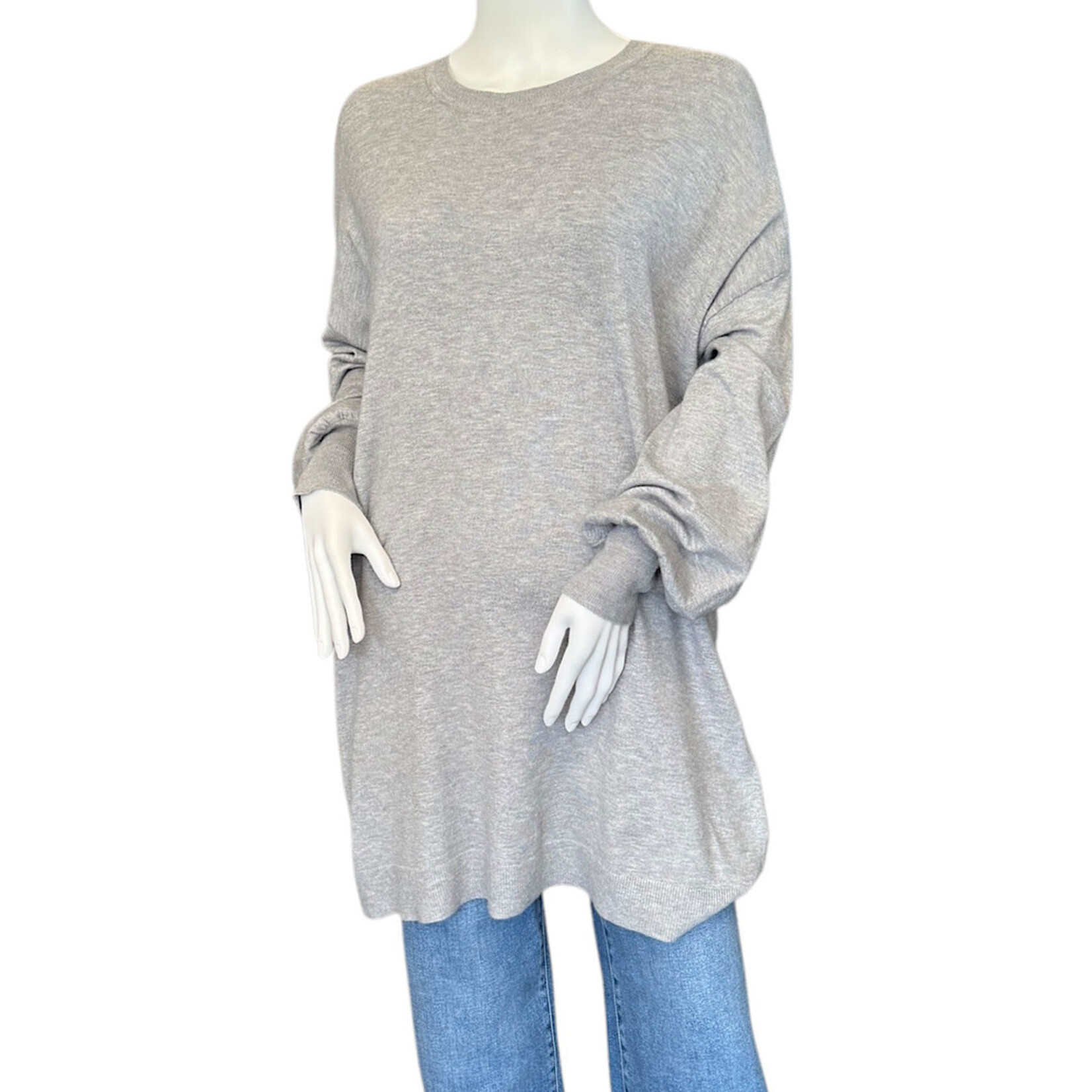 Balloon Sleeve Tunic Sweater