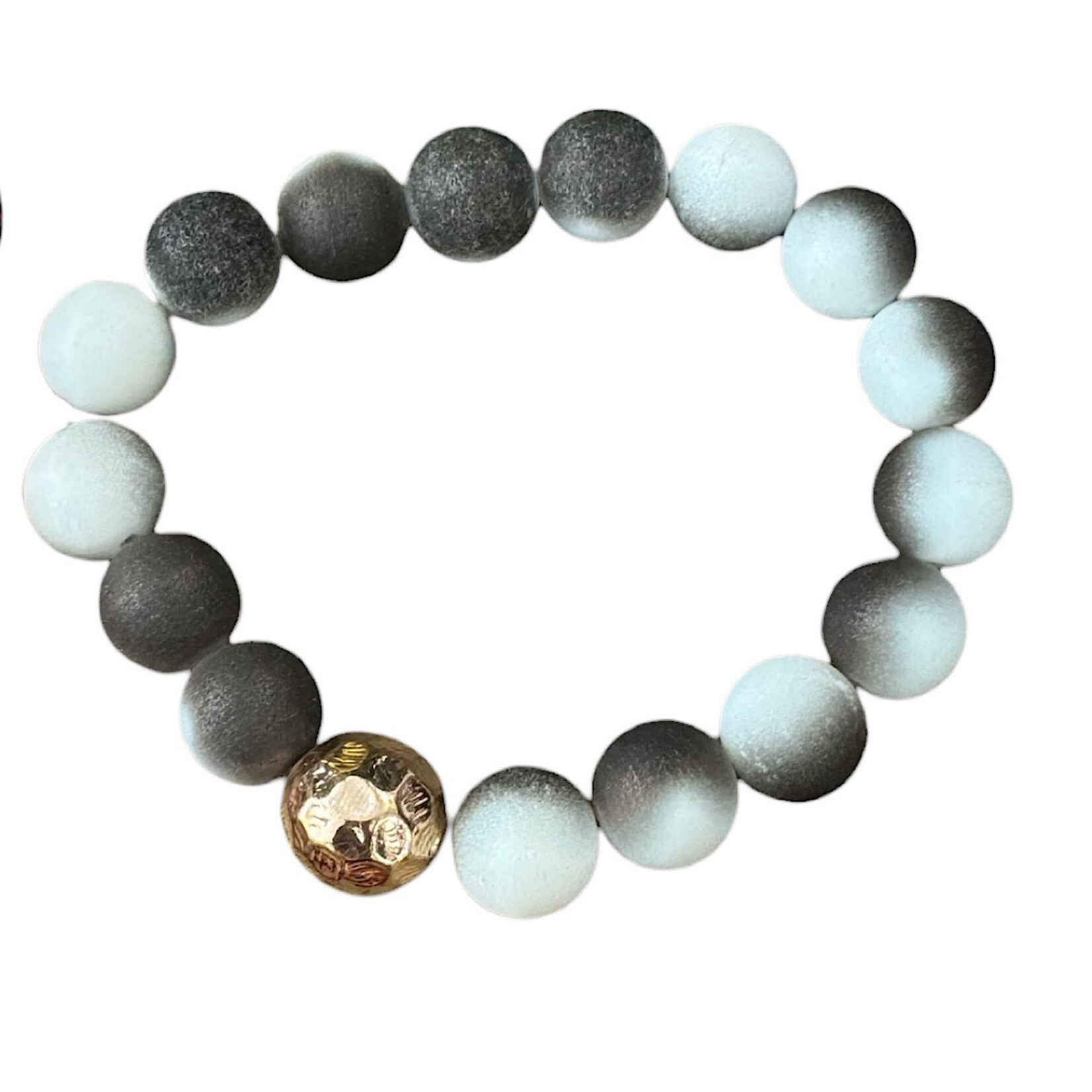 Ombre/Gold Mix Beaded Bracelet