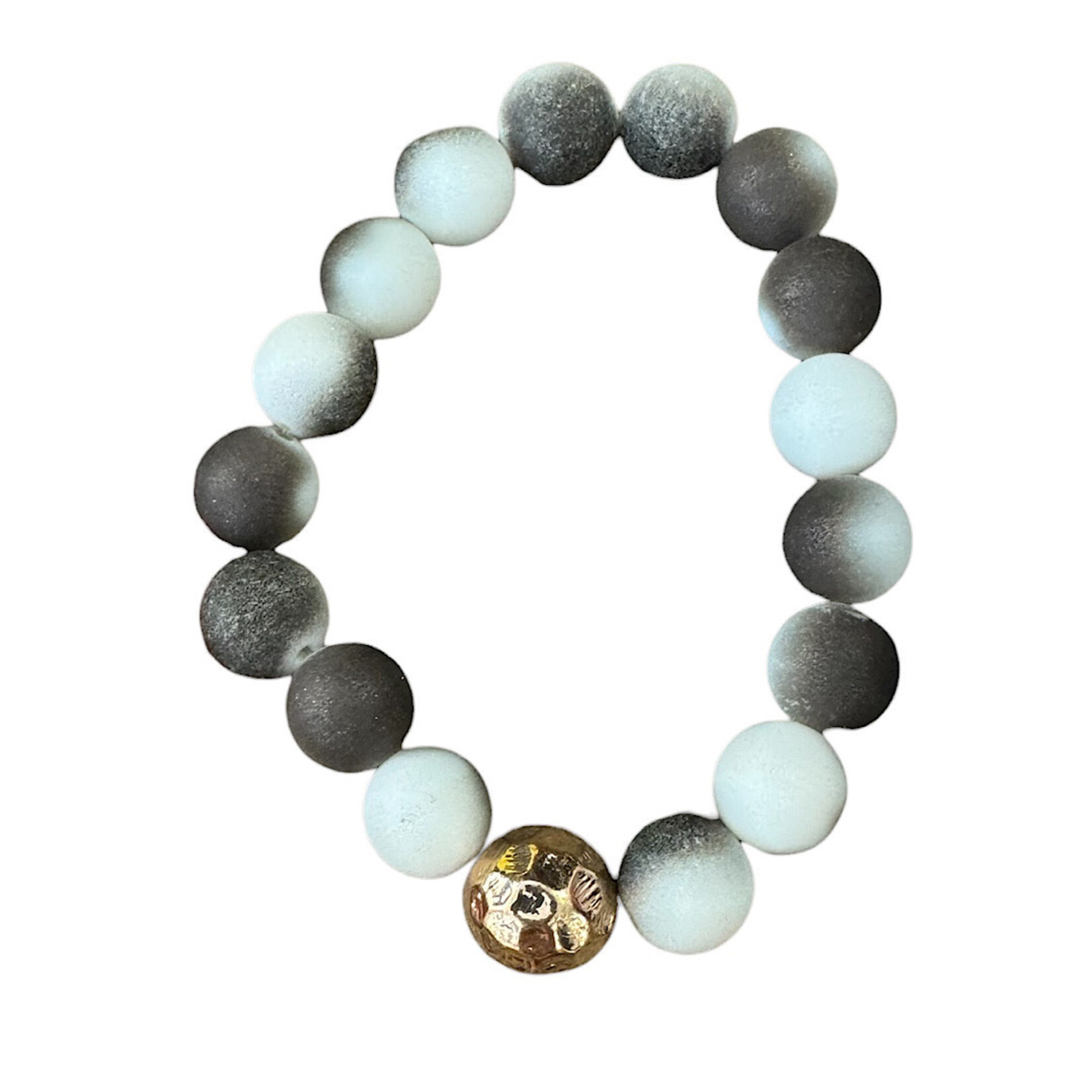 Ombre/Gold Mix Beaded Bracelet