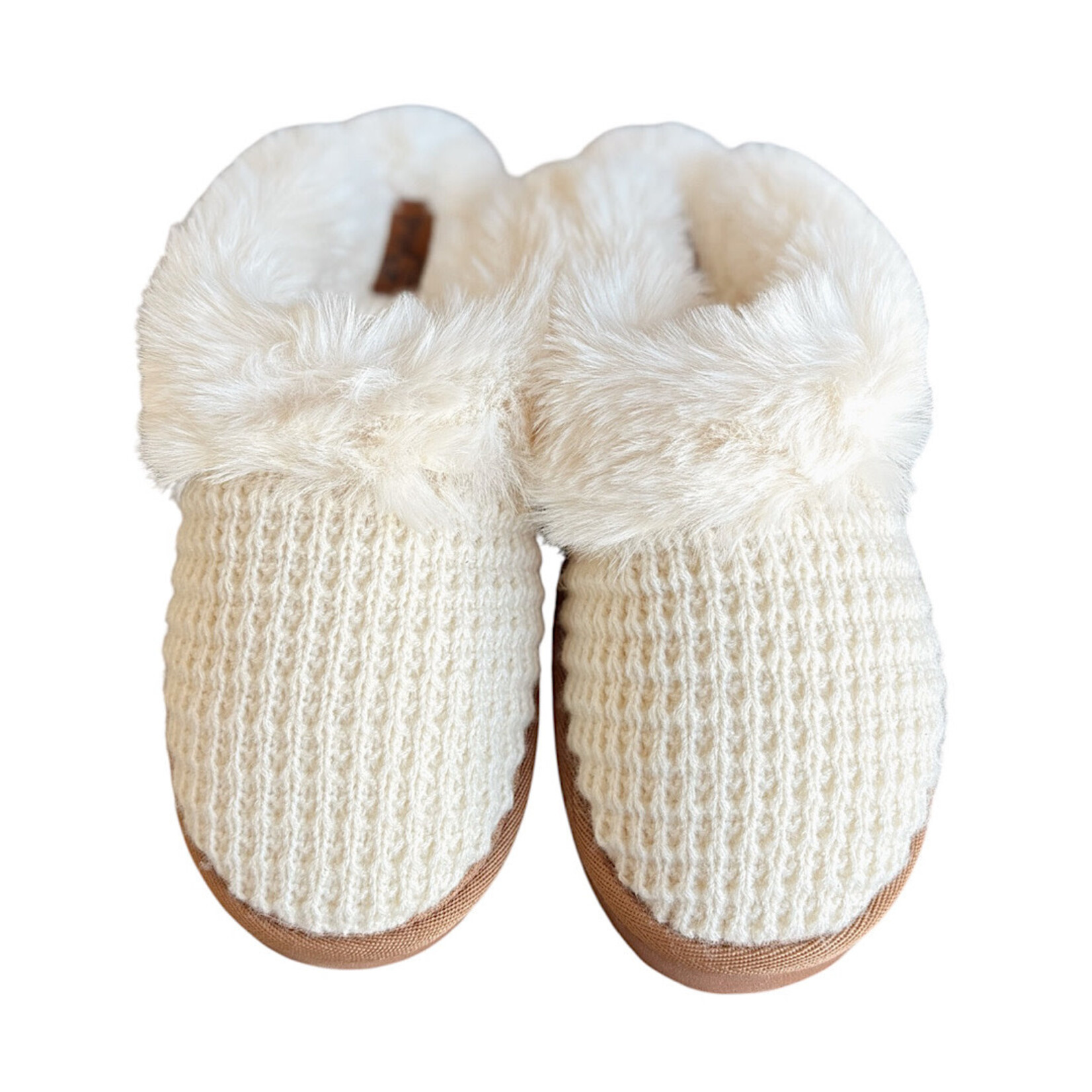 Very G Sweater Cream Slippers