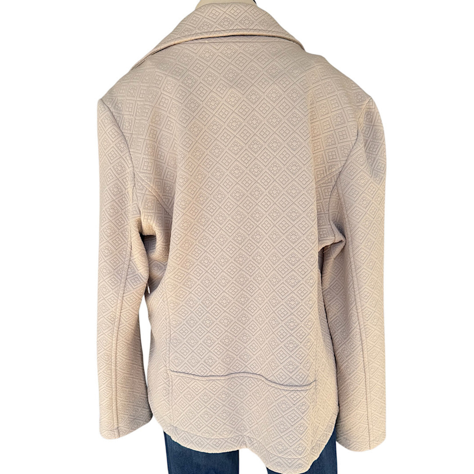 Roz&Ali Beige Quilted Jacket Size XL- RF