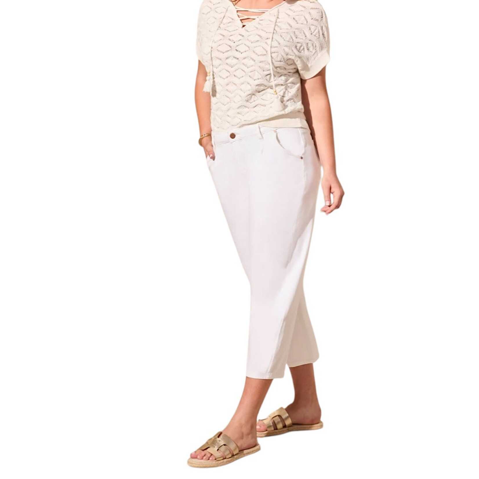 Audrey Girlfriend Barrel Crop Pant Size 6