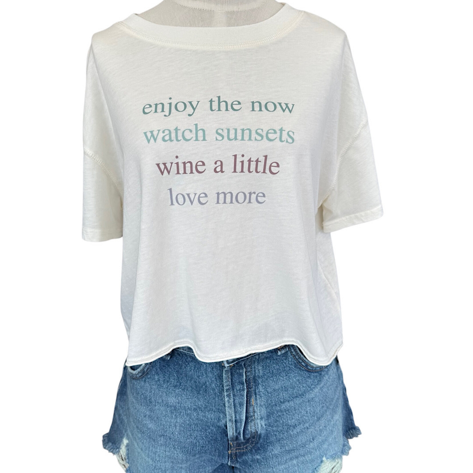 Z Supply Z Supply Vintage Enjoy Sleep Tee Bone