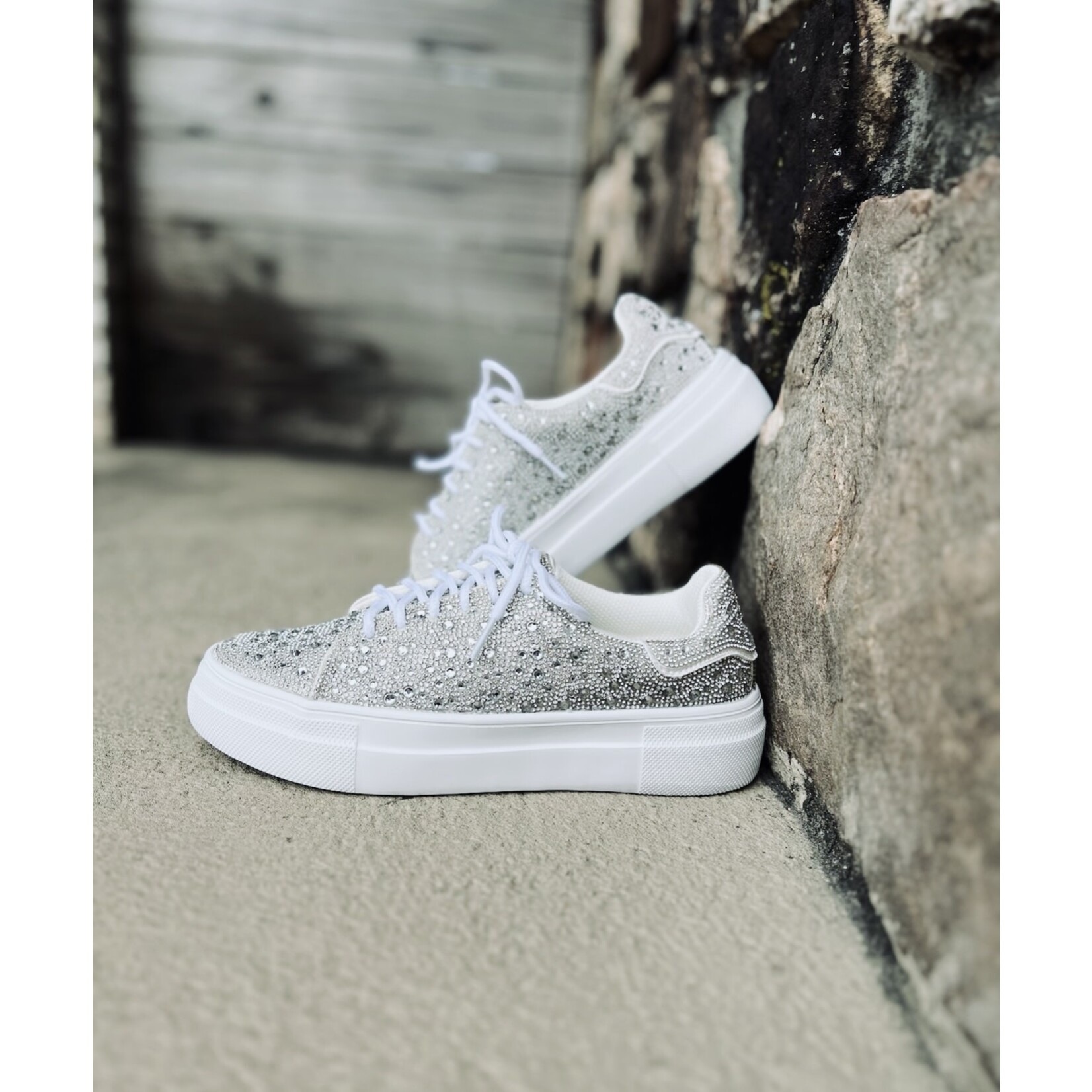 Bedazzle-Clear Rhinestone- Sneakers